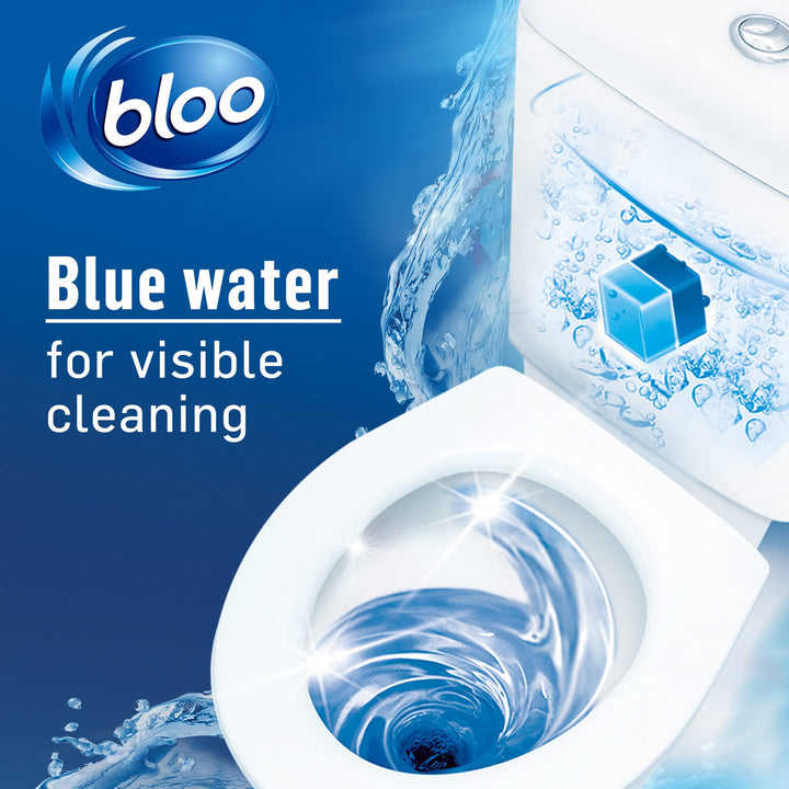 Bloo - Original Blue Toilet Block In-Cistern Cleaner, 16 Pack