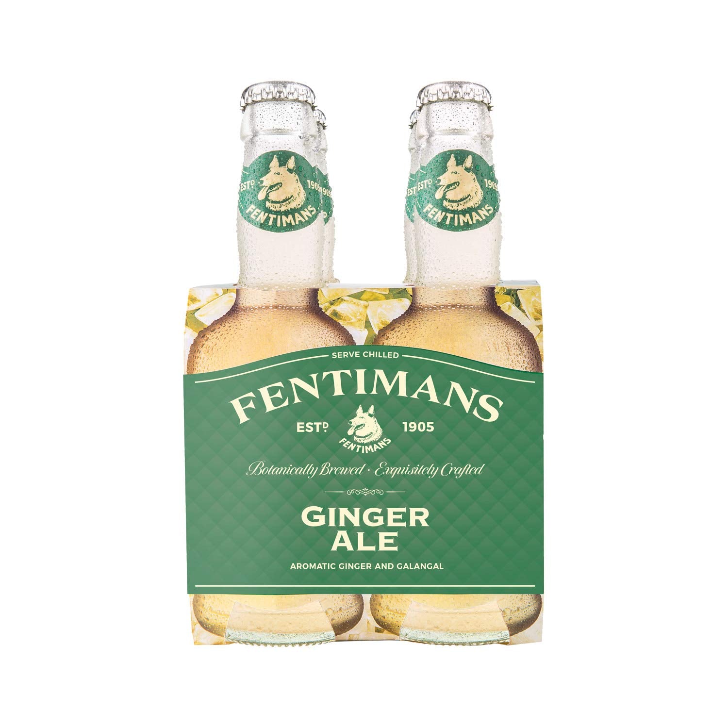 Fentimans Botanically Brewed Ginger Ale Soft Drink - Gluten-Free, Vegan - 4 x 200 ml Bottles 3