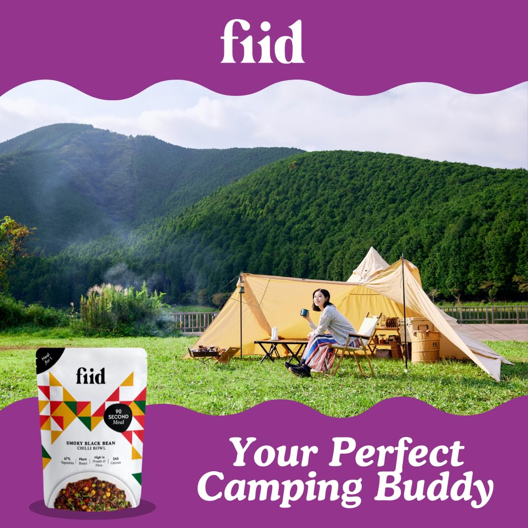 Fiid Mexican Black Bean Chilli - 3 x 100% Natural Vegan Microwave Ready Meals 13