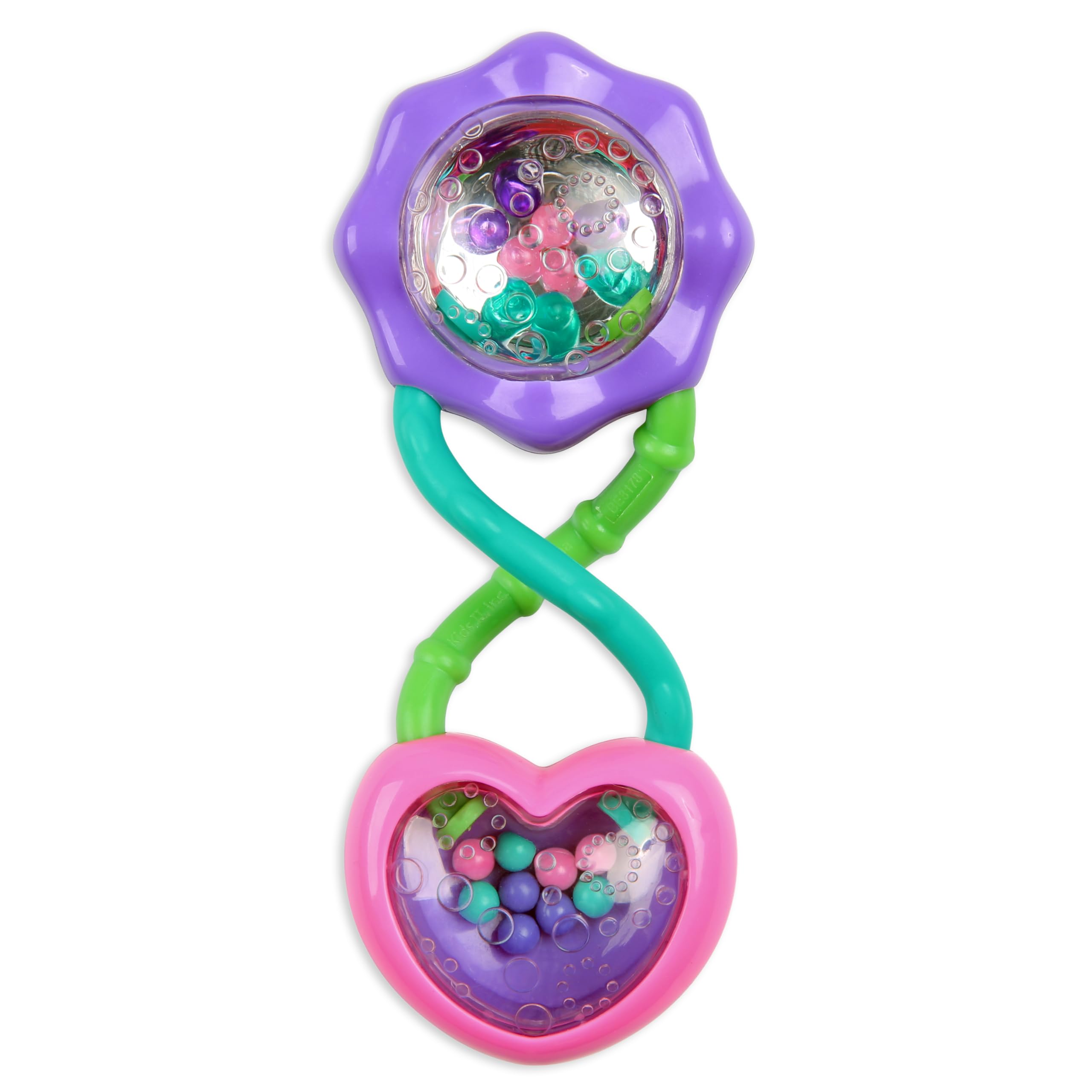 Bright Starts Rattle & Shake Baby Barbell Toy - Pink, BPA-Free, Ages 3-36 Months