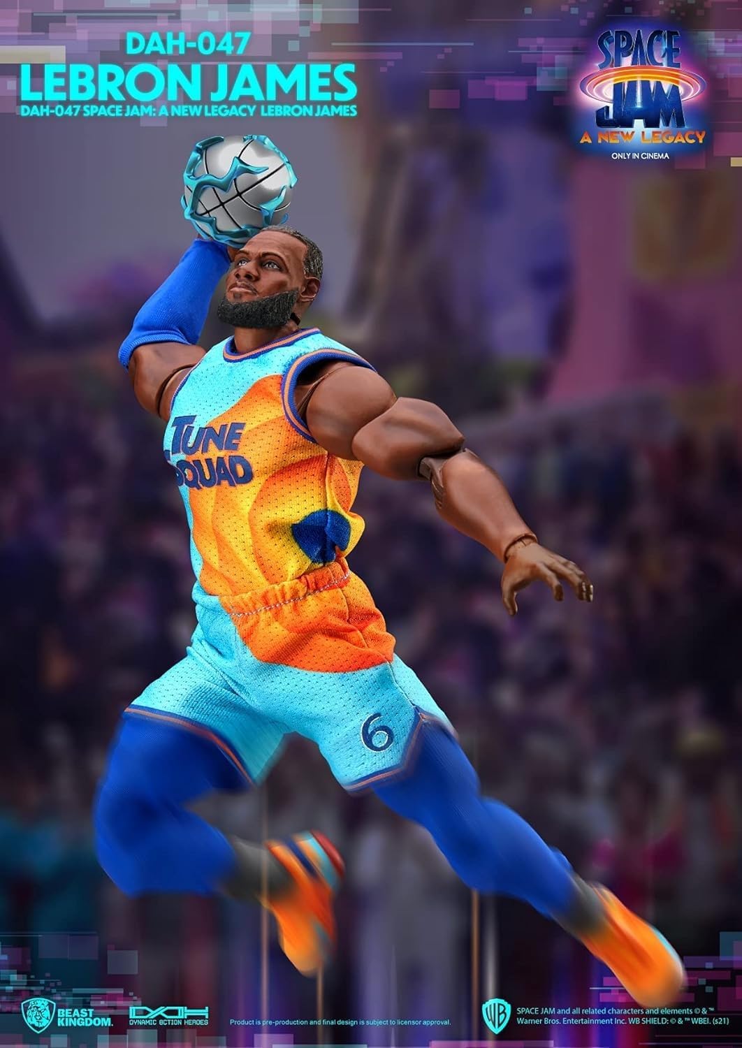 Beast Kingdom - Space Jam New Legacy DAH-047 Dynamic 8-Ction Lebron James Action Figure