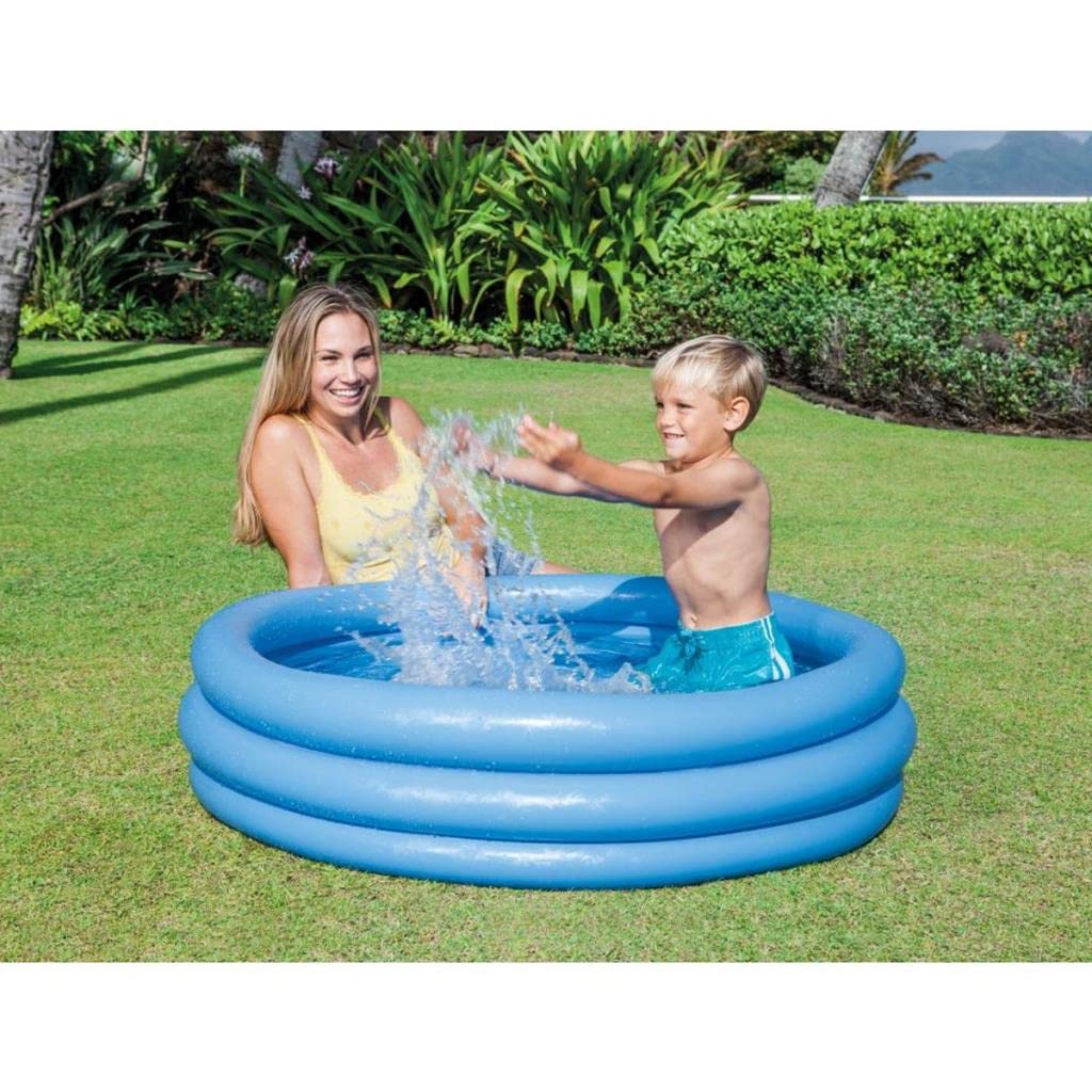 Intex Crystal Blue Three Ring Inflatable Paddling Pool 1.14m x 25cm 6