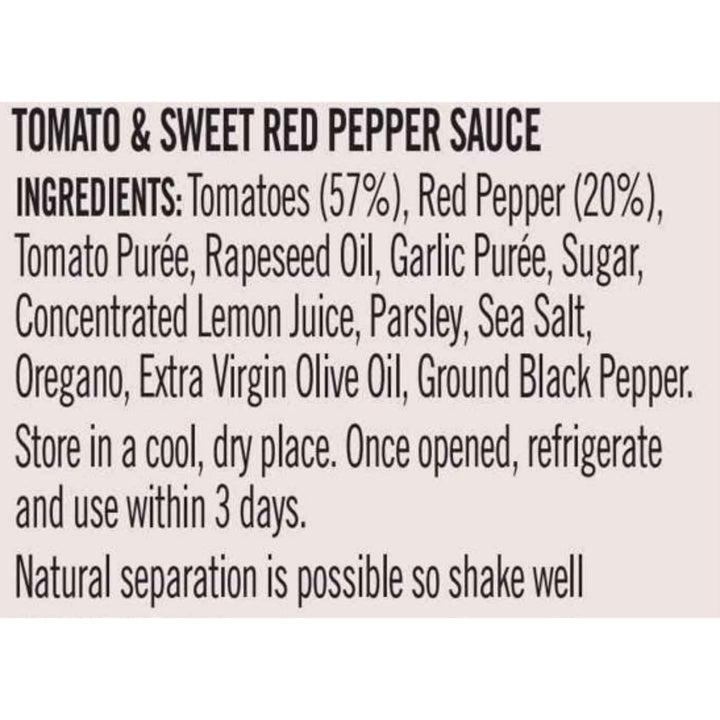Loyd Grossman - Italian Tomato & Red Pepper Sauce Cooking Sauce