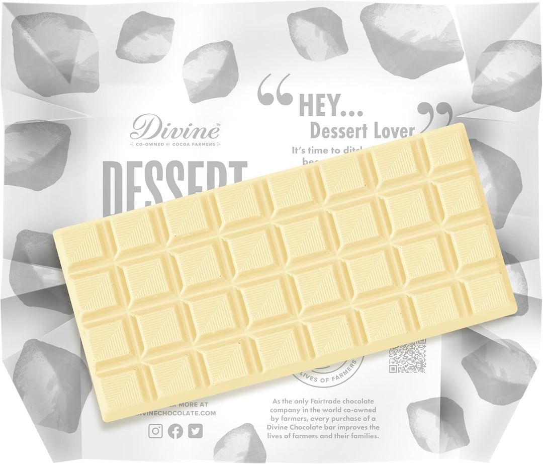 Divine - Chocolate Dessert Bar 26% White Chocolate Lemon Cheesecake with Lemon Crisp