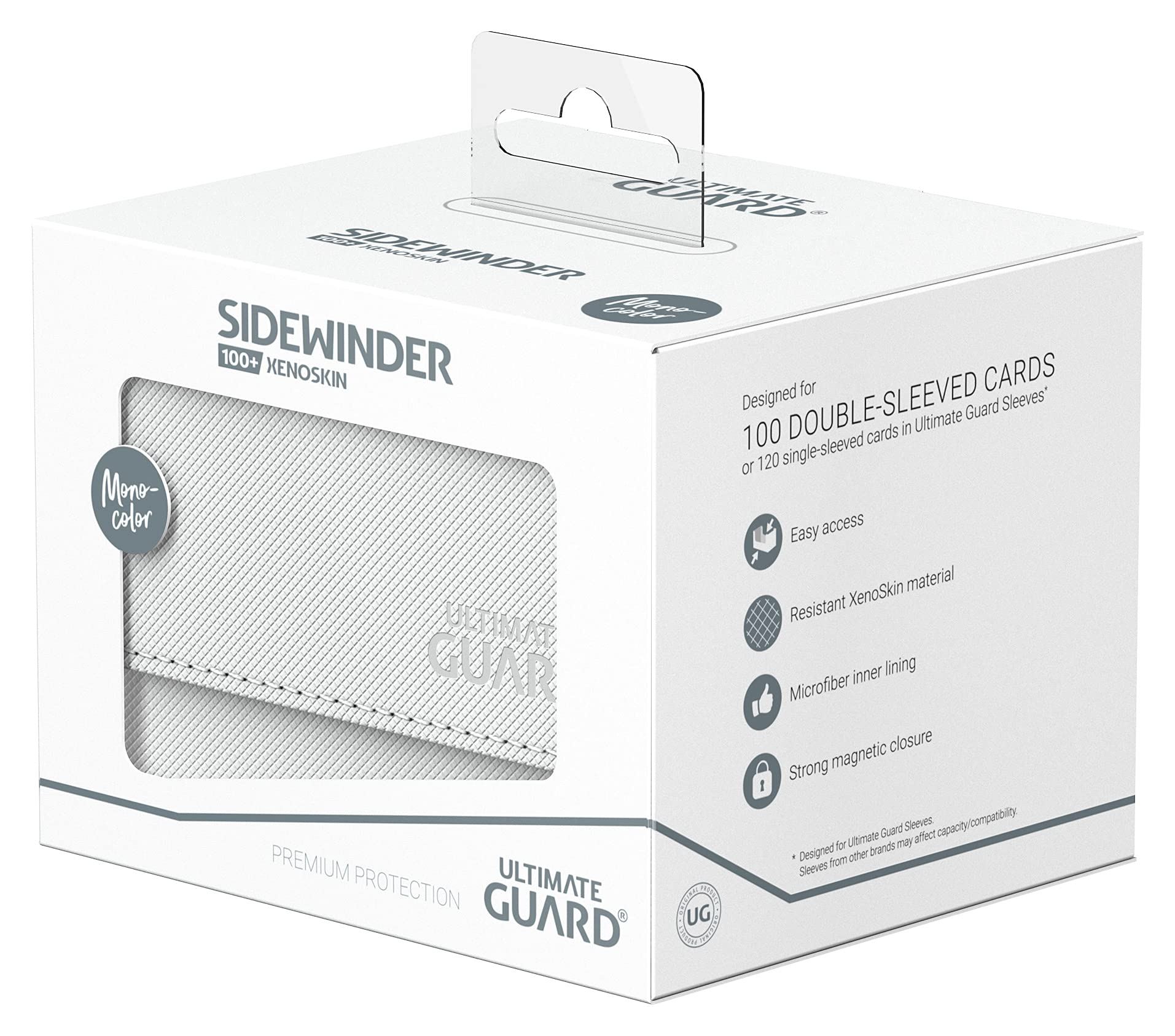 Ultimate Guard Sidewinder 100+ XenoSkin Monocolor White Trading Card Album Box 7