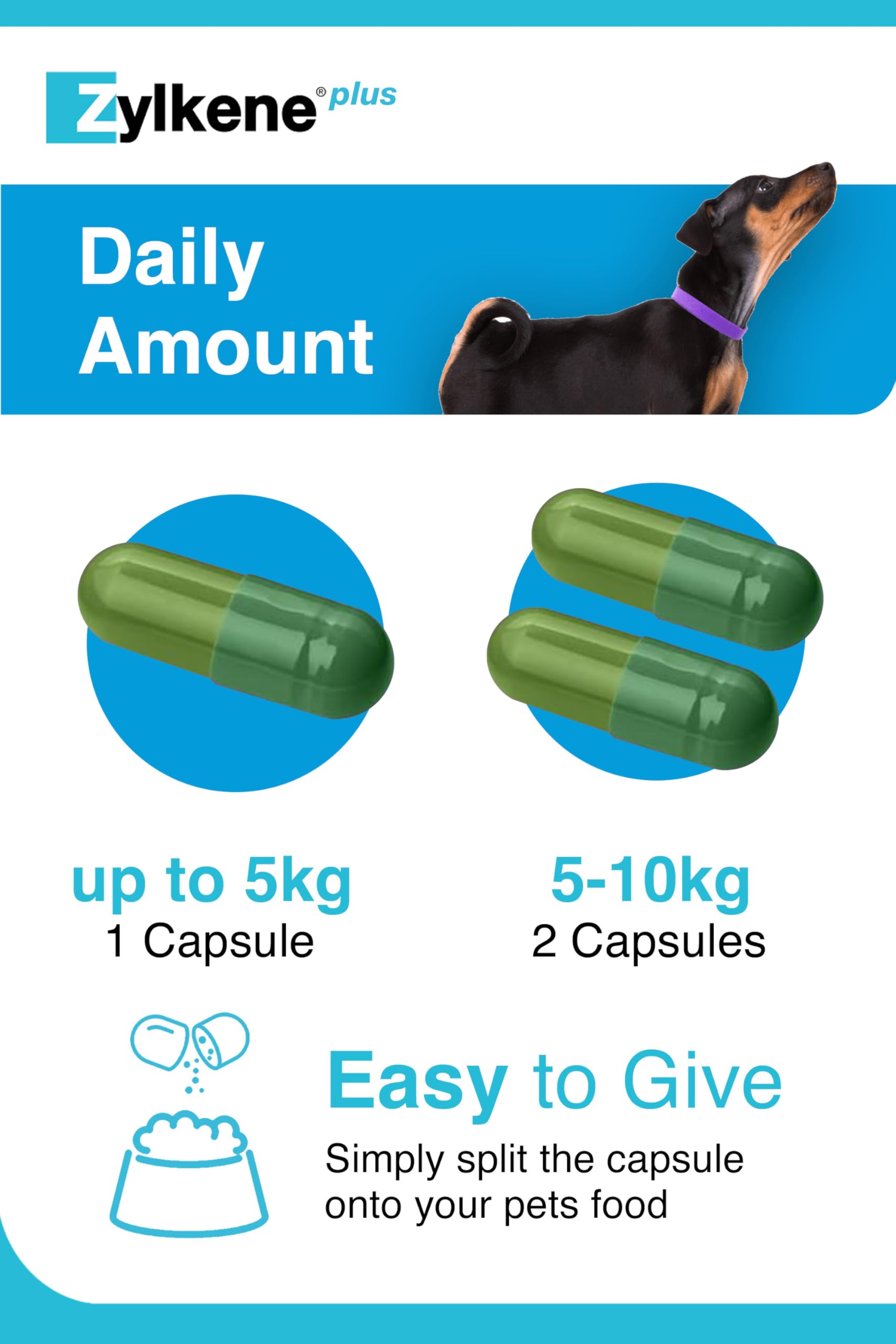 Zylkene Calming Supplement for Cats & Small Dogs up to 10kg | 30 Capsules | All Life Stages 7