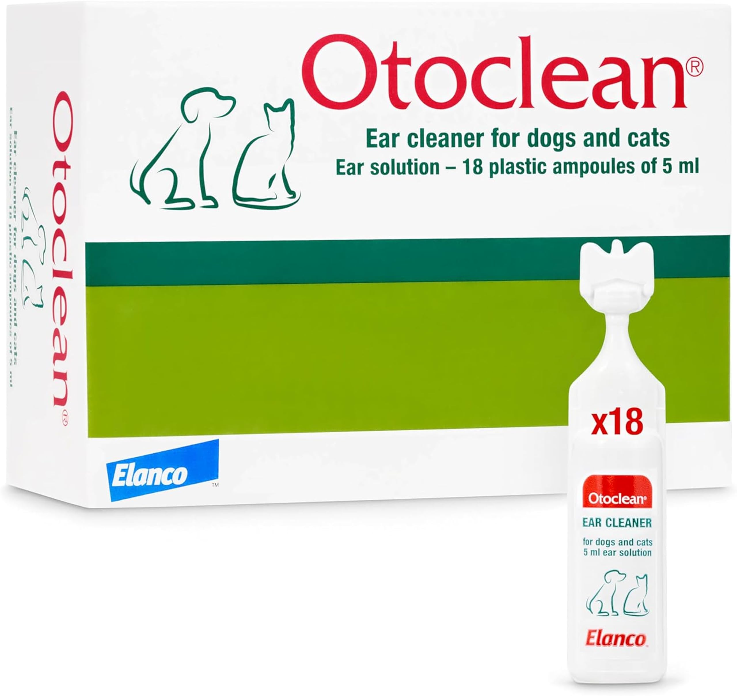 VioVet Otoclean Ear Cleaner - Soothing Drops for Dogs & Cats in 5ml Portioned Vials