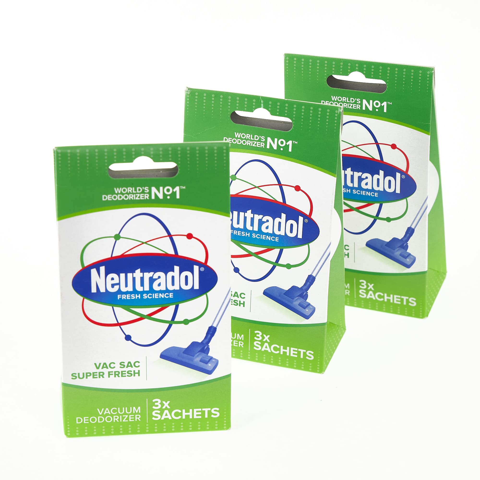 Neutradol Fresh Deodorizer Vac Sacs - Pack of 9 | Destroys Odours | Universal Fit | Lemon Scent 1