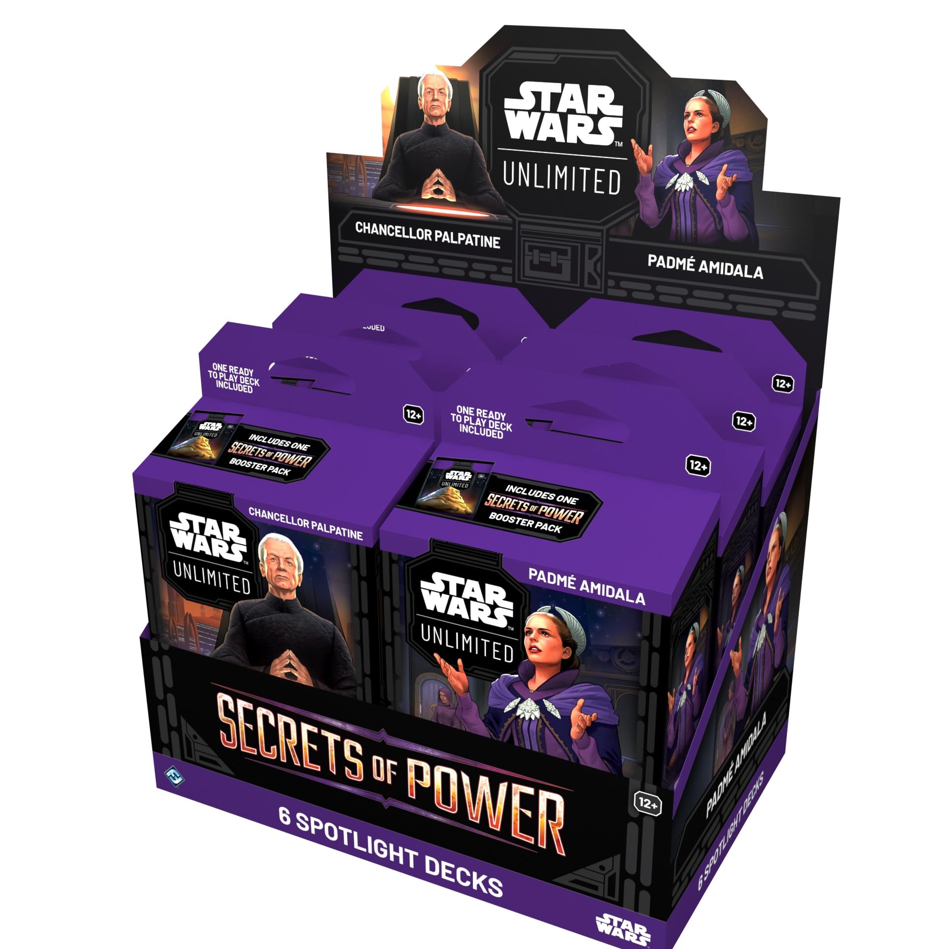 Asmodee Star Wars: Unlimited Secrets of Power Spotlight Deck Display 1