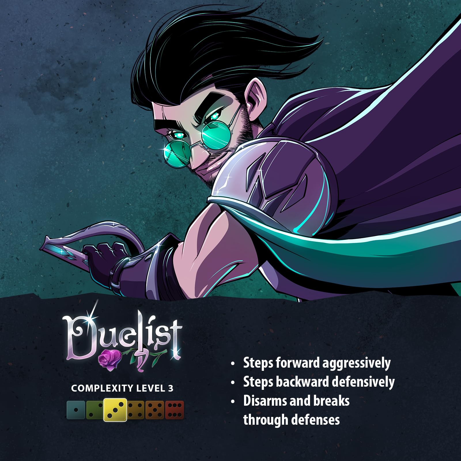 Dice Throne Duelist Hero Pack - Footwork Mechanic, Cross-Season Compatibility | 2-4 Players, Ages 8+ 4