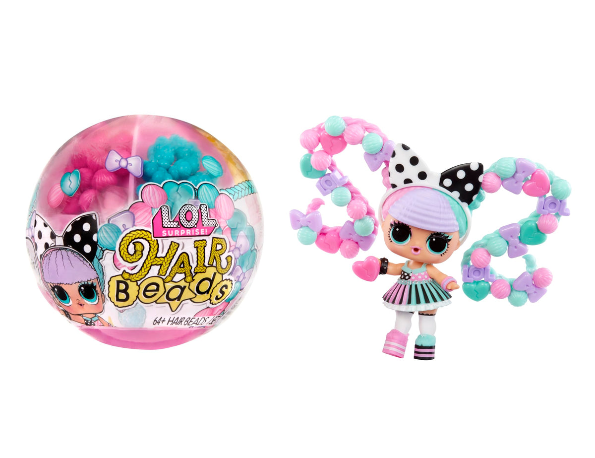L.O.L. Surprise! Hair Beads Tots Collectible Doll - 60+ Hair Beads, Age 3+