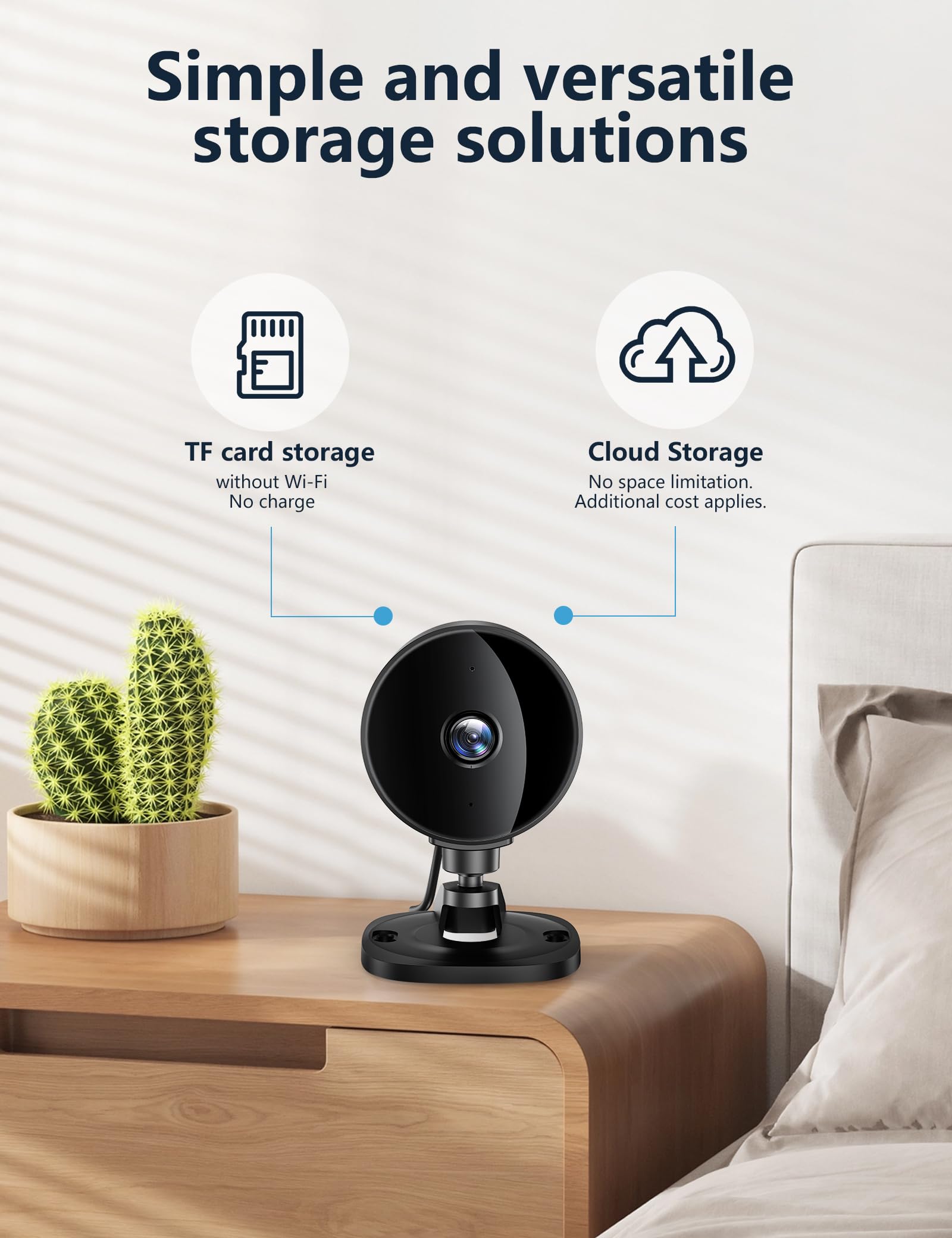 Surfola 1080P Indoor Security Camera - 2 Way Audio, Night Vision, Wi-Fi Connectivity 7