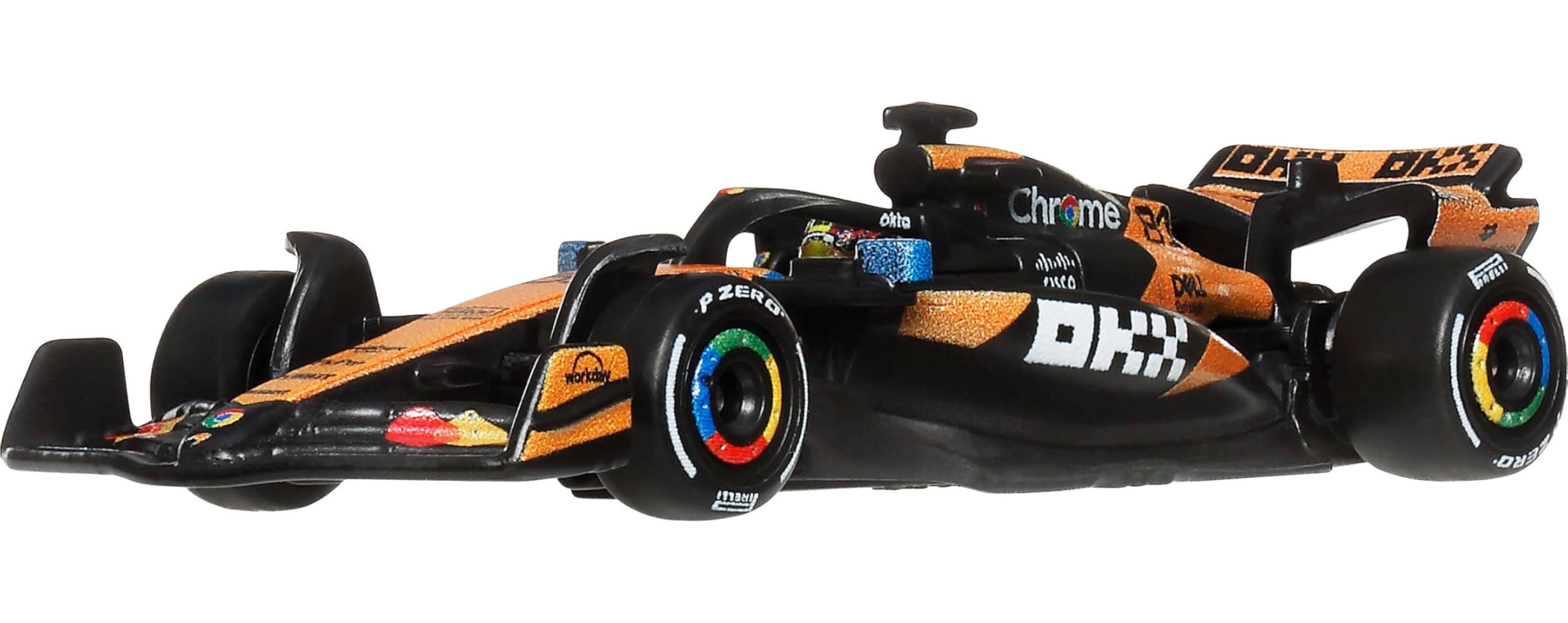Hot Wheels Formula 1 McLaren Oscar Piastri #81 Die-Cast Car | 1:64 Scale Metal/Metal | Real Riders Tyres 4