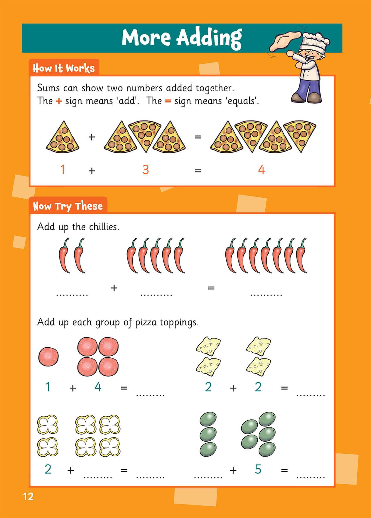 CGP First Sums Activity Book for Ages 4-5 (Reception) | Addition & Subtraction Practice