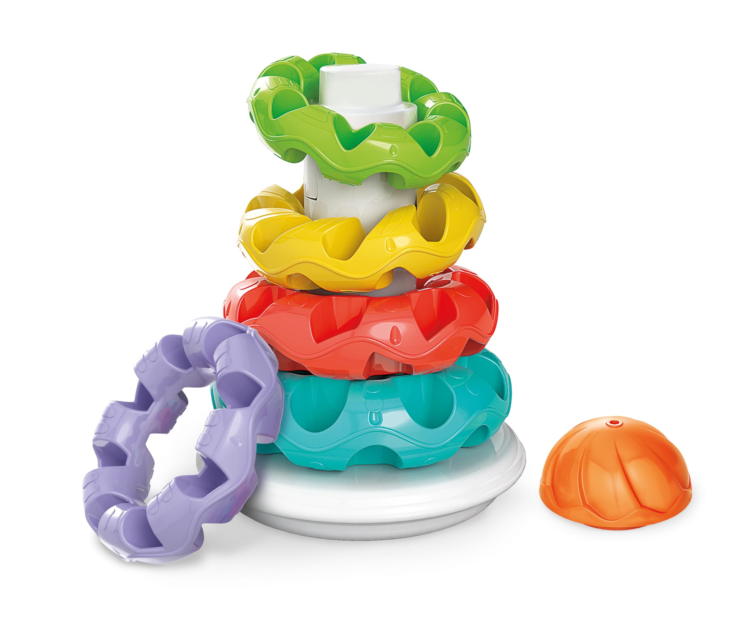 Clementoni Stacking Rings Baby Toy - 5 Colourful Rings | Motor Skill Development | 6-36 Months 6