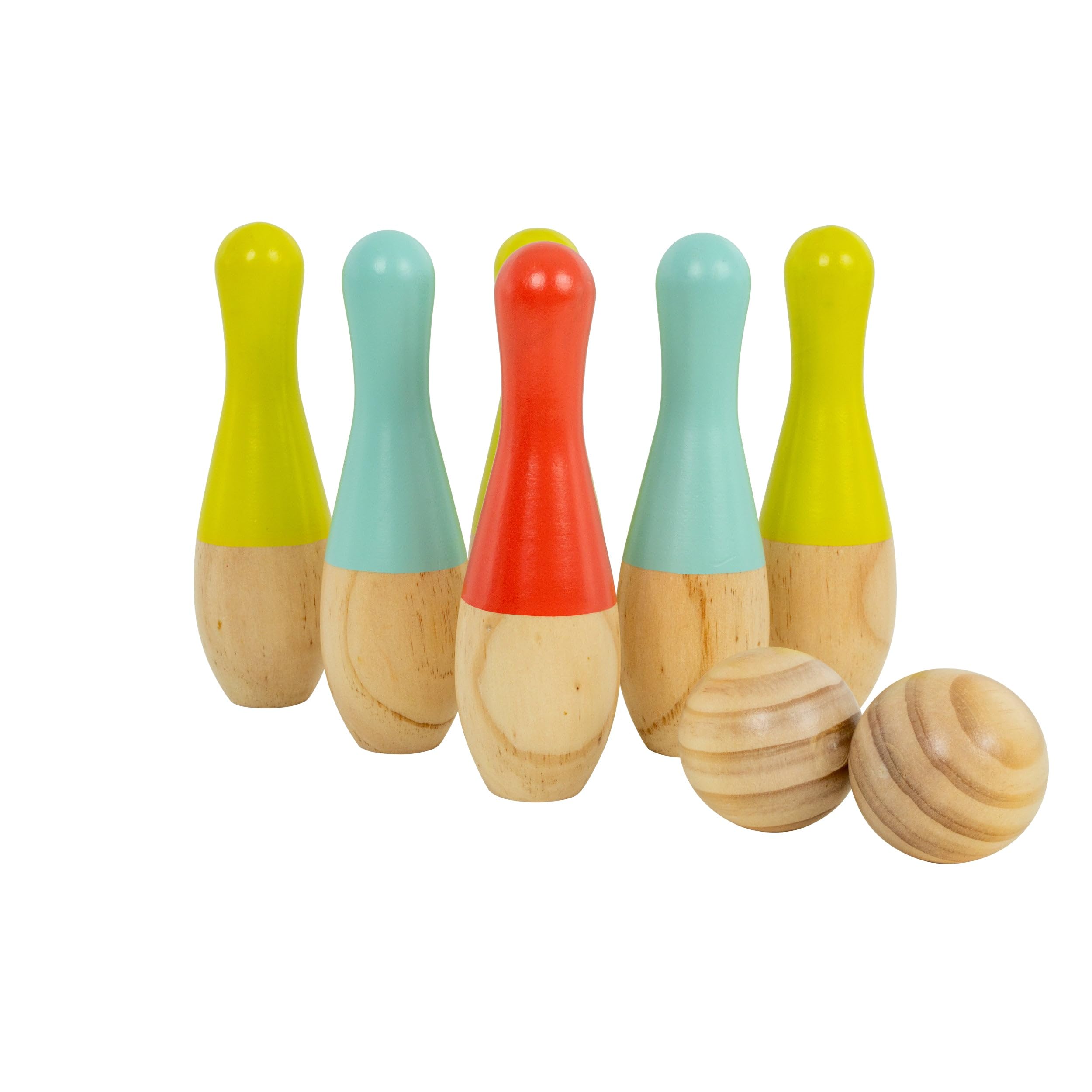 TP Toys Wooden Outdoor Skittles Game - FSC Certified Wood | Ages 3+ | 6 Skittles & 2 Balls 4