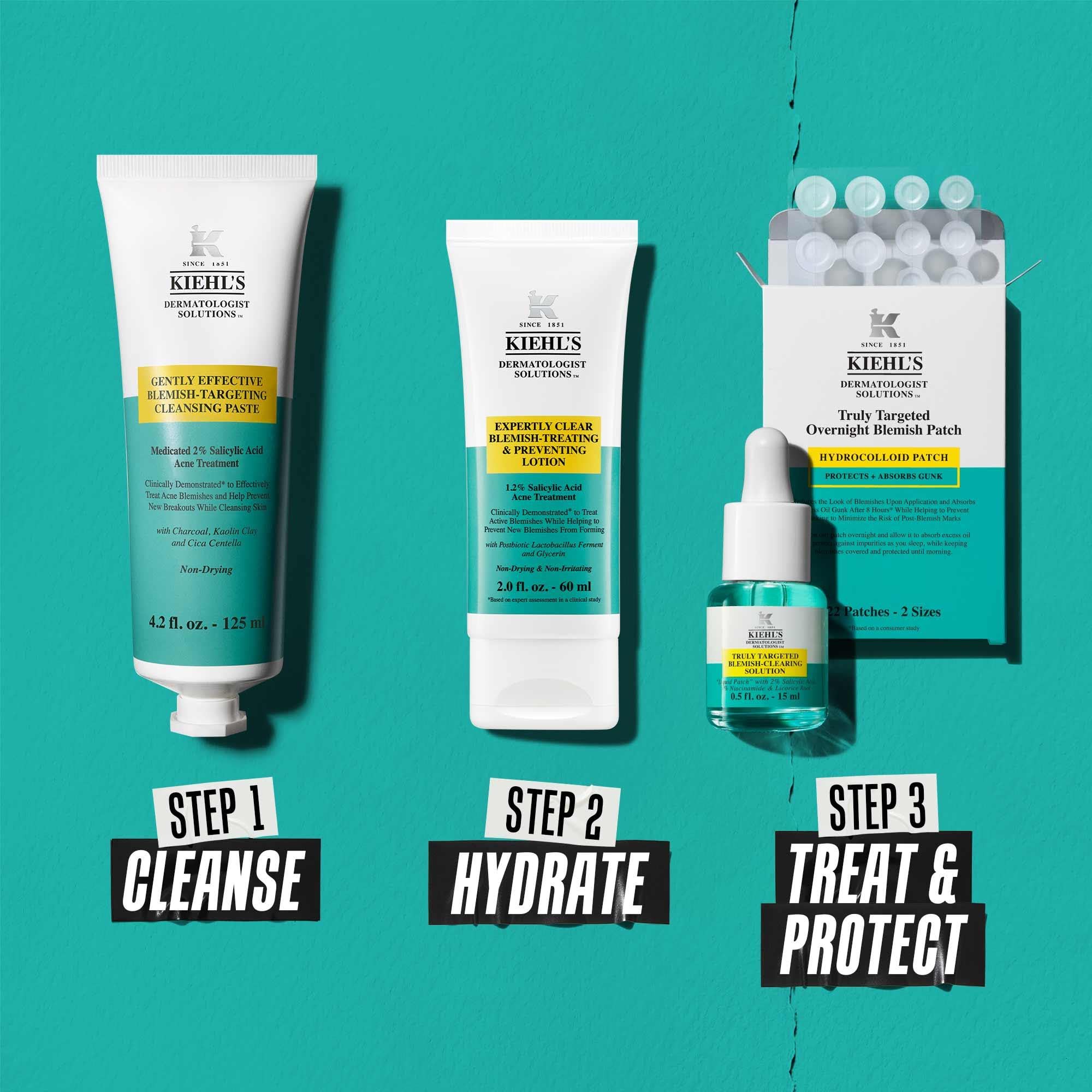 Kiehl's Overnight Blemish Patch - Hydrocolloid Spot Treatment for Blemishes | Unisex Adult 9