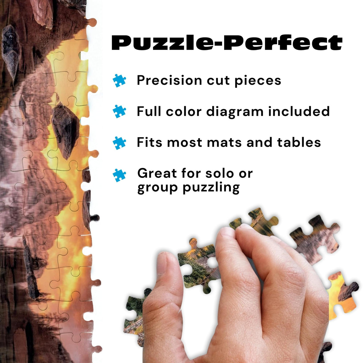 Buffalo Games Maroon Lake Reflection 2000 Piece Jigsaw Puzzle - Age 14+
