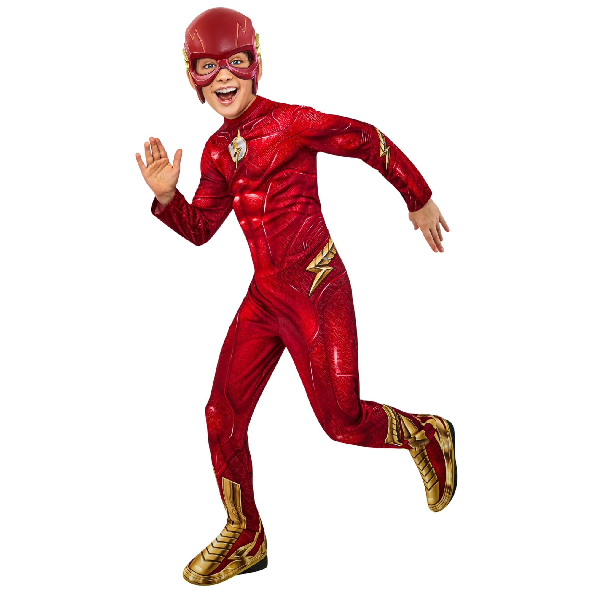 Rubies The Flash Classic Child Costume - Jumpsuit, Boot Tops, Mask | Xsmall, 5-6 Years