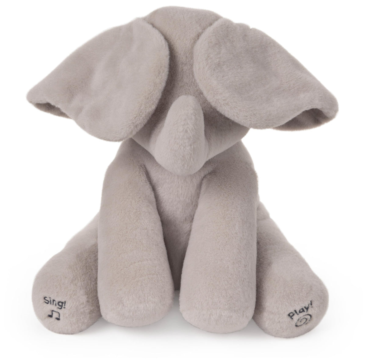 GUND Flappy the Elephant Animated Plush Stuffed Animal - Grey, 12 in, 6–30 Months