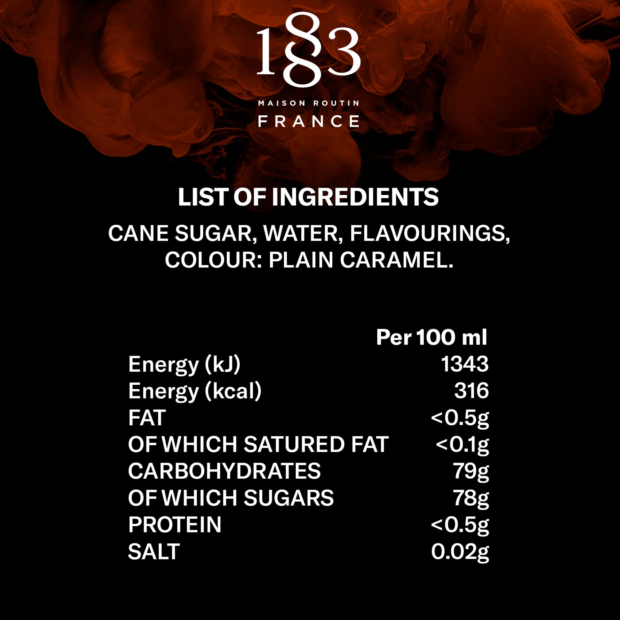 1883 MAISON ROUTIN Premium Tiramisu Syrup - Coffee & Cocoa Dessert Flavour | 250 ml 3