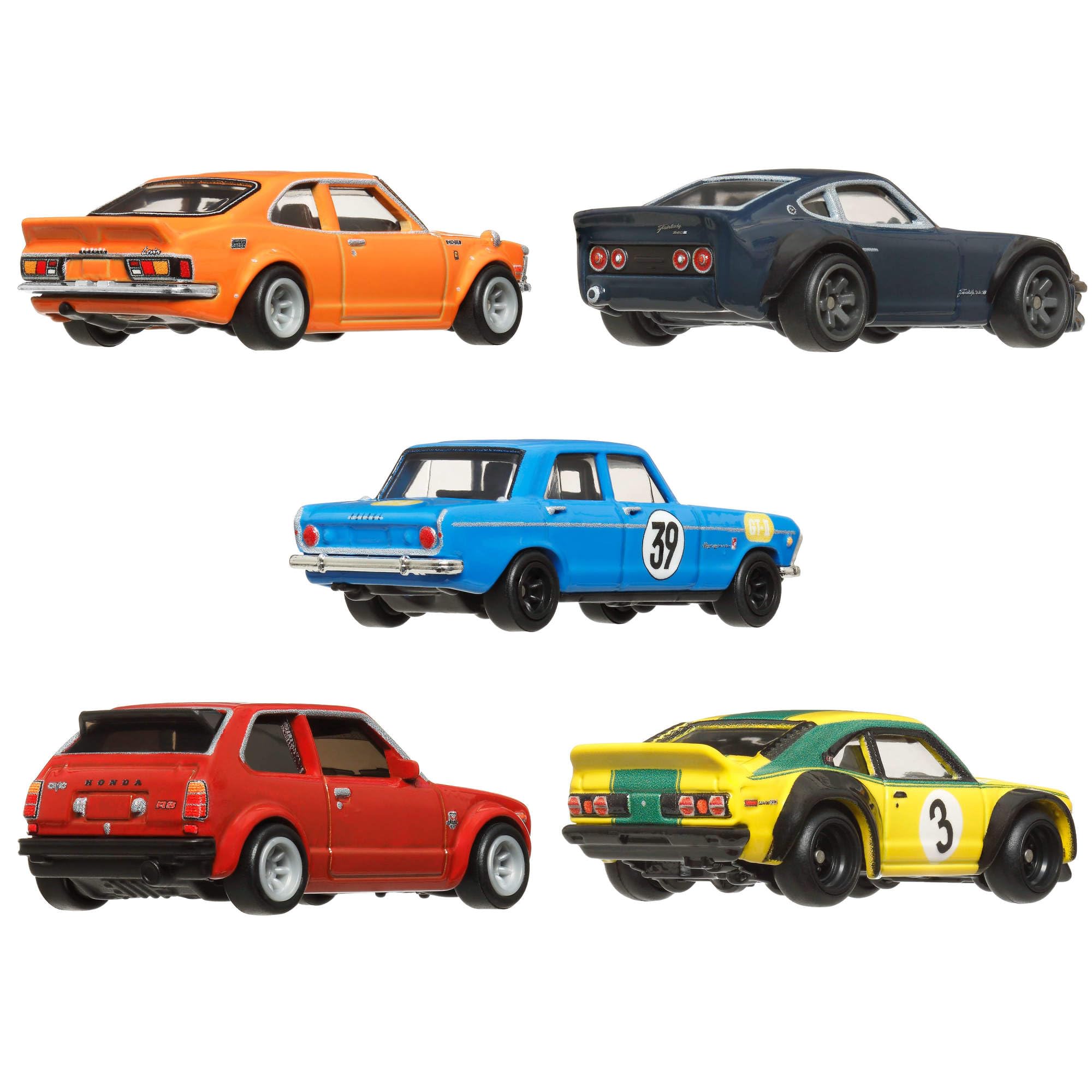 Hot Wheels Premium Car Culture Japan Historics 4 Set - 5 Die-Cast Vehicles | 1:64 Scale 4
