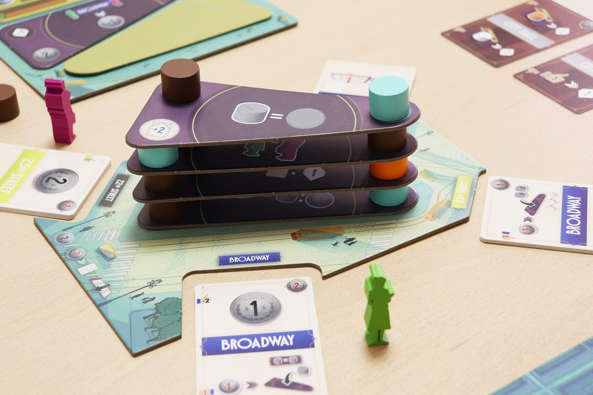 Ludonova Flatiron - Strategy Board Game | 1-2 Players | 45 Min Est. Playtime | Standard Edition 3
