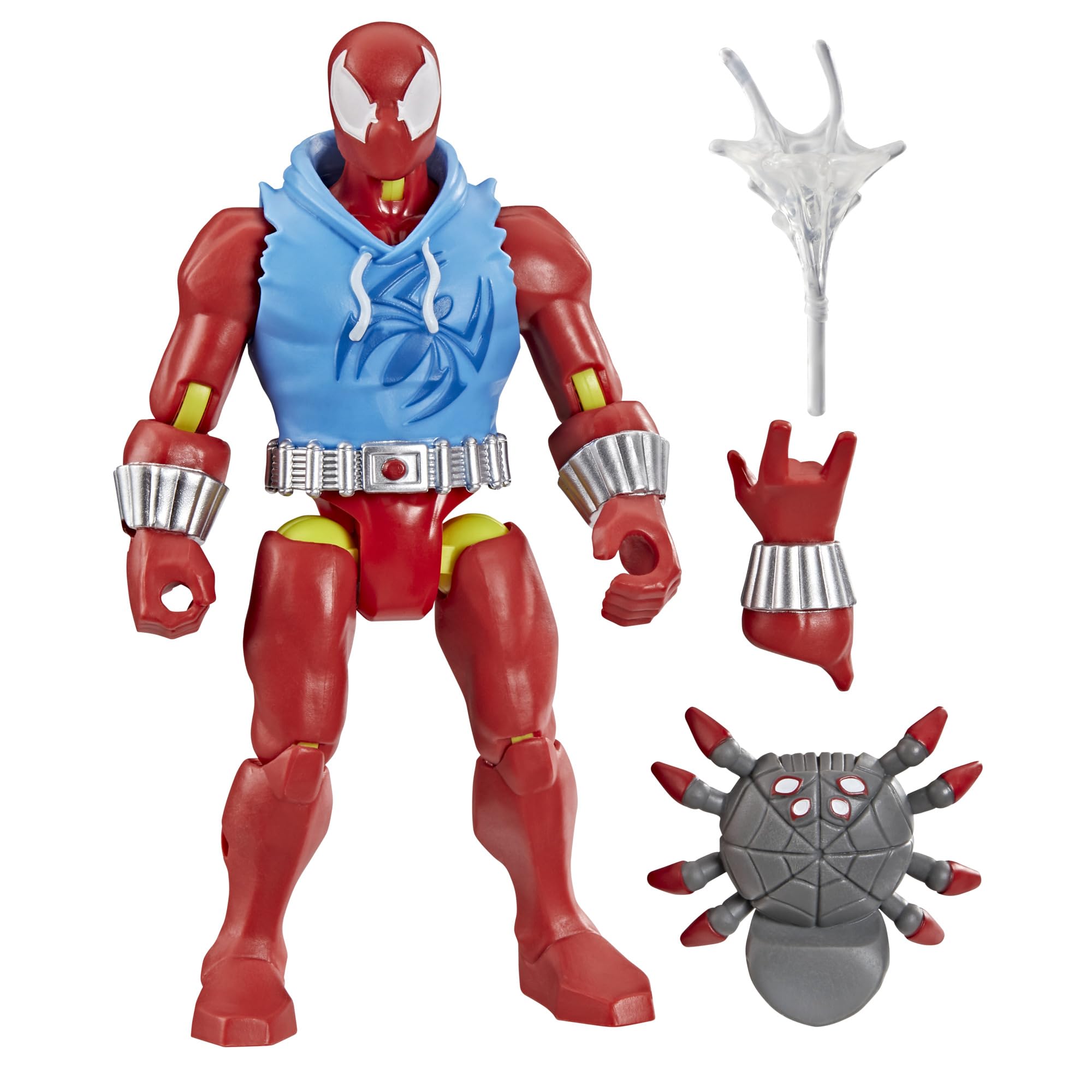 SPIDER-MAN MixMashers Scarlet Spider Action Figure - 5 Inch Scale, Interchangeable Parts | Ages 4+