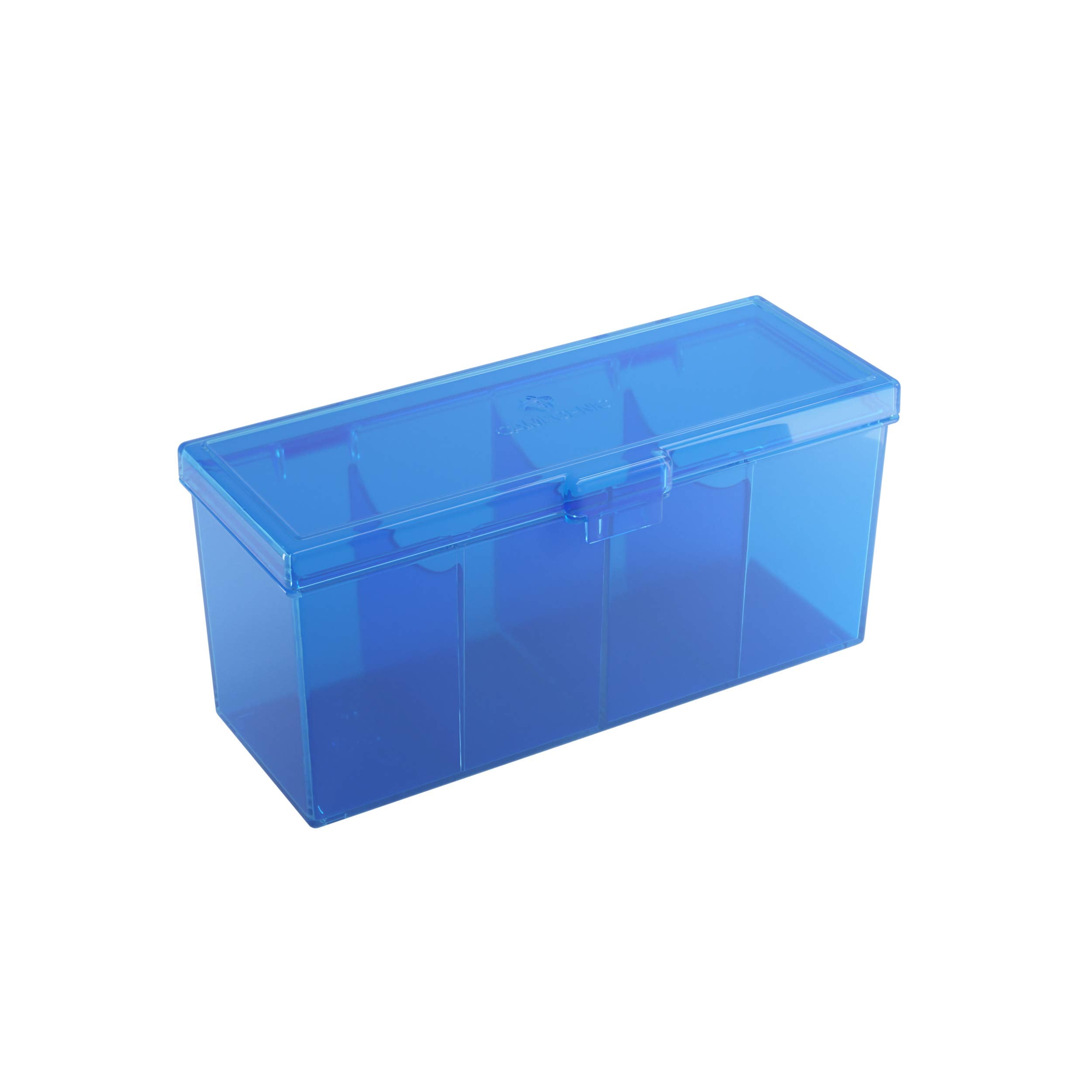 Gamegenic Fourtress 320-Card Deck Holder - Rigid Stackable Box with Lock, Blue 1
