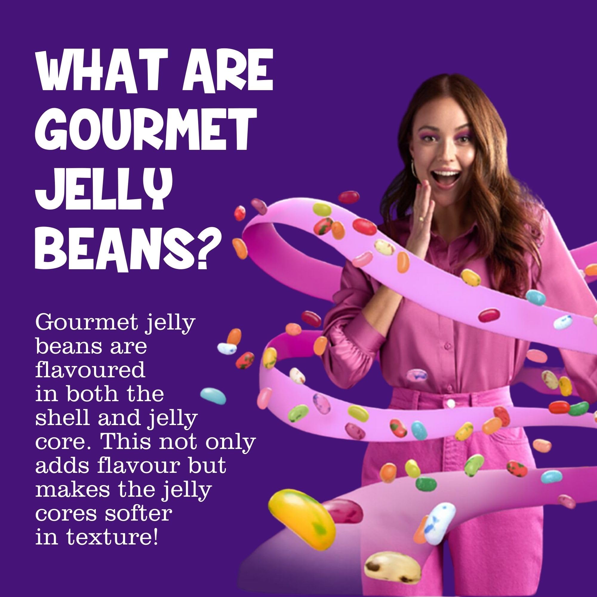 The Jelly Bean Factory - 900g Jar of Gourmet Jelly Beans, Gluten Free, Kosher, Natural Flavourings 7