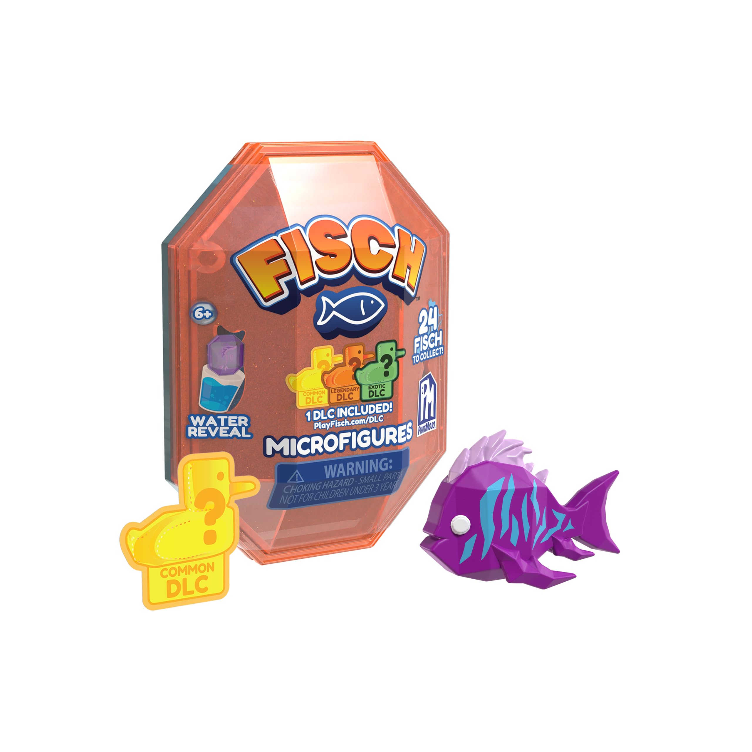 PhatMojo Fisch Microfigure 1-Pack Series 1 | Surprise Water Reveal | Collectible Plastic Figure 3