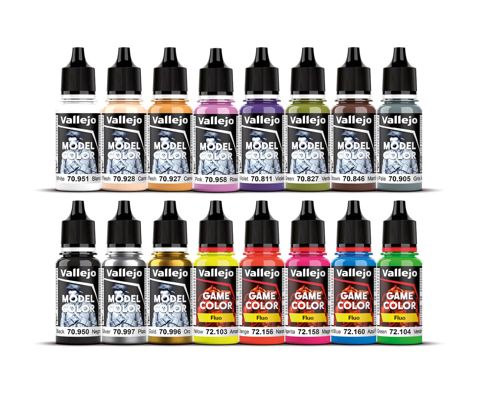 Vallejo Acrylic Paint Set - Wargames Special (16 x 1.13 ml Bottles) 5