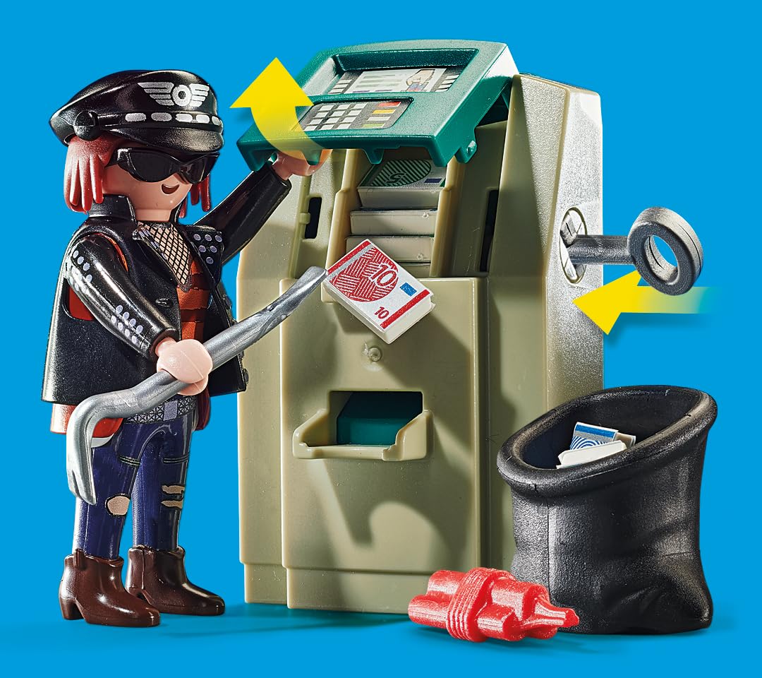 PLAYMOBIL City Action Police Bank Robber Chase Set 70572 for Ages 4-10 3