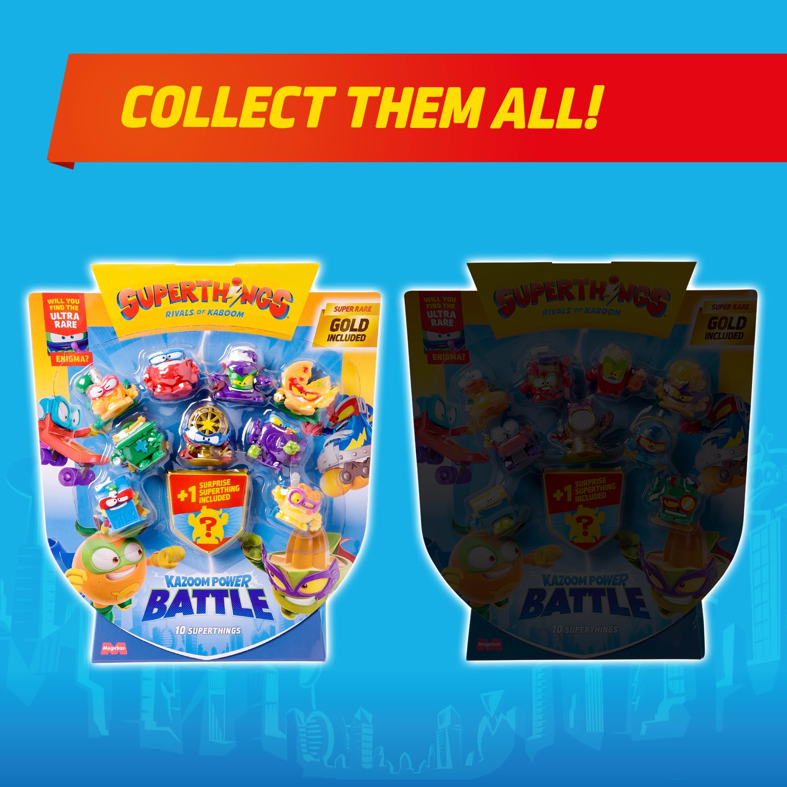 SUPERTHINGS RIVALS OF KABOOM Kazoom Power Battle - 10 Pack Action Figures | Unisex Children 5