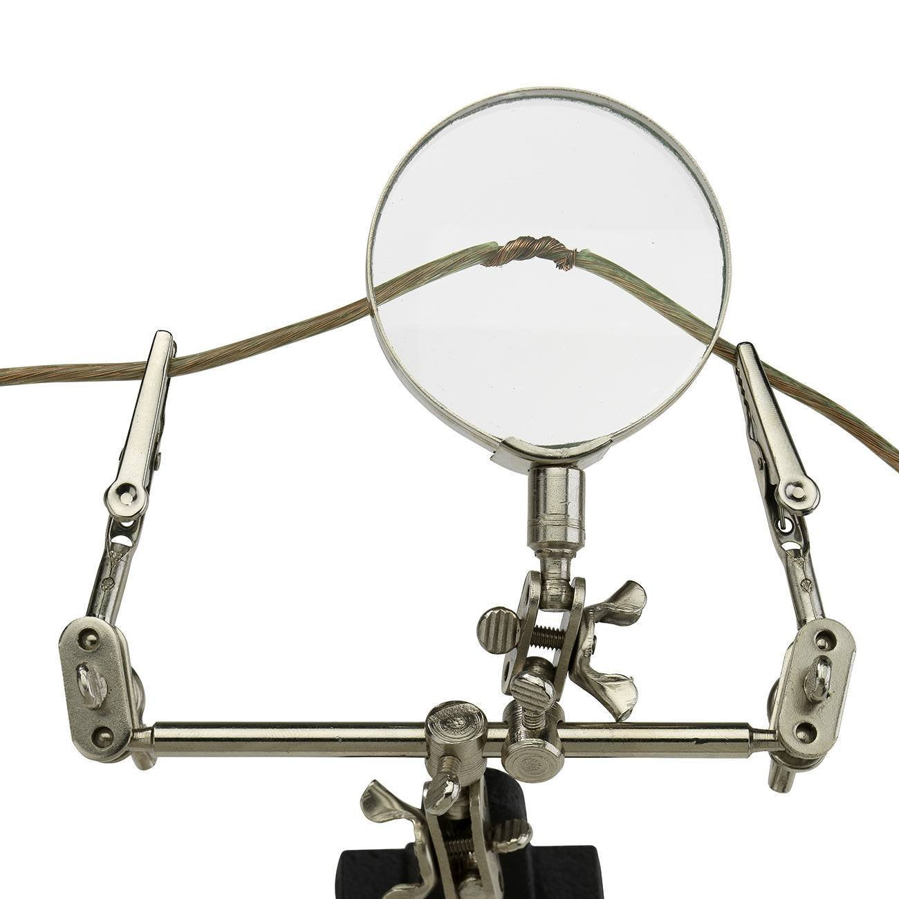 Neiko 01902 Adjustable Helping Hand Soldering Station with 2x Magnifying Glass | Cast Iron Base 5