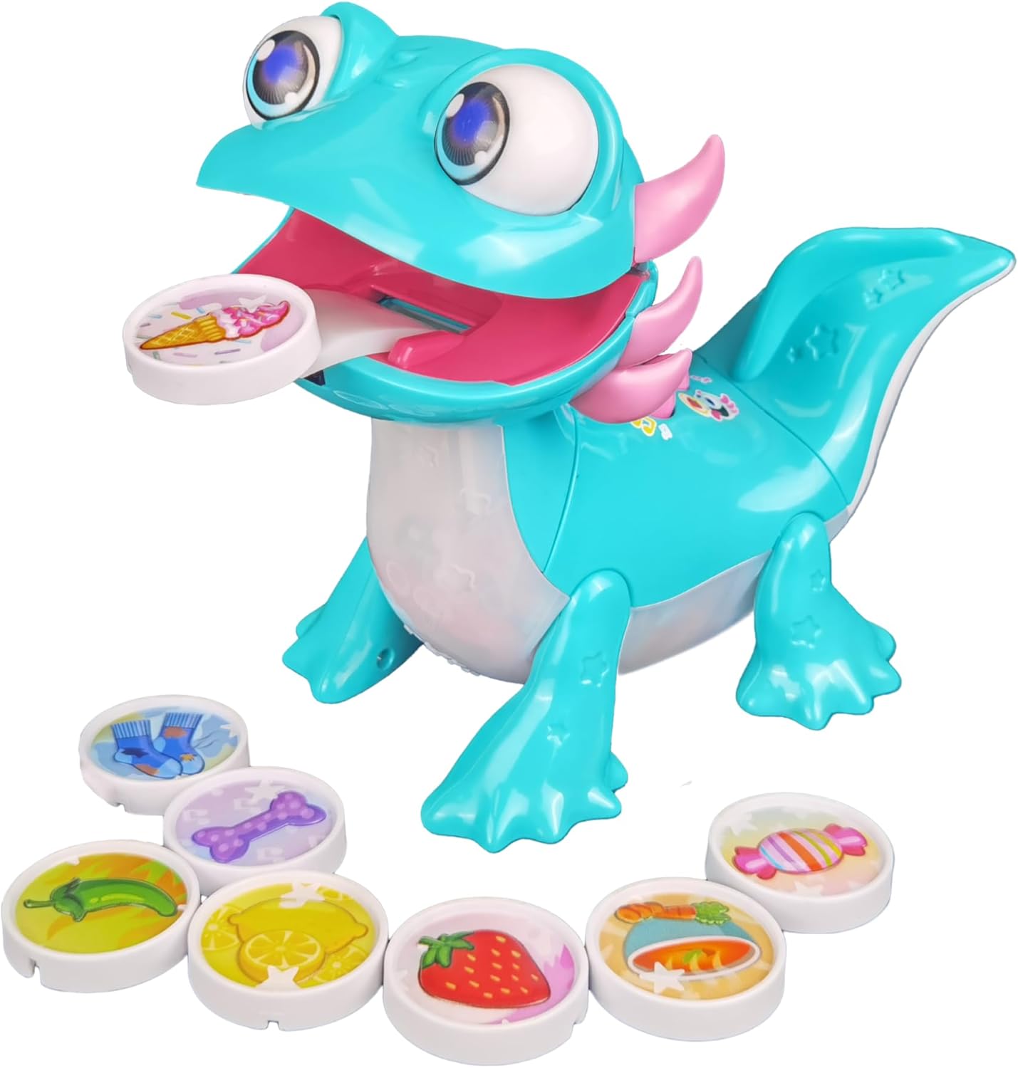 VTech Tasty Treats Axolotl - Interactive Toddler Toy with Fun Reactions & 8 Pretend Snacks 1