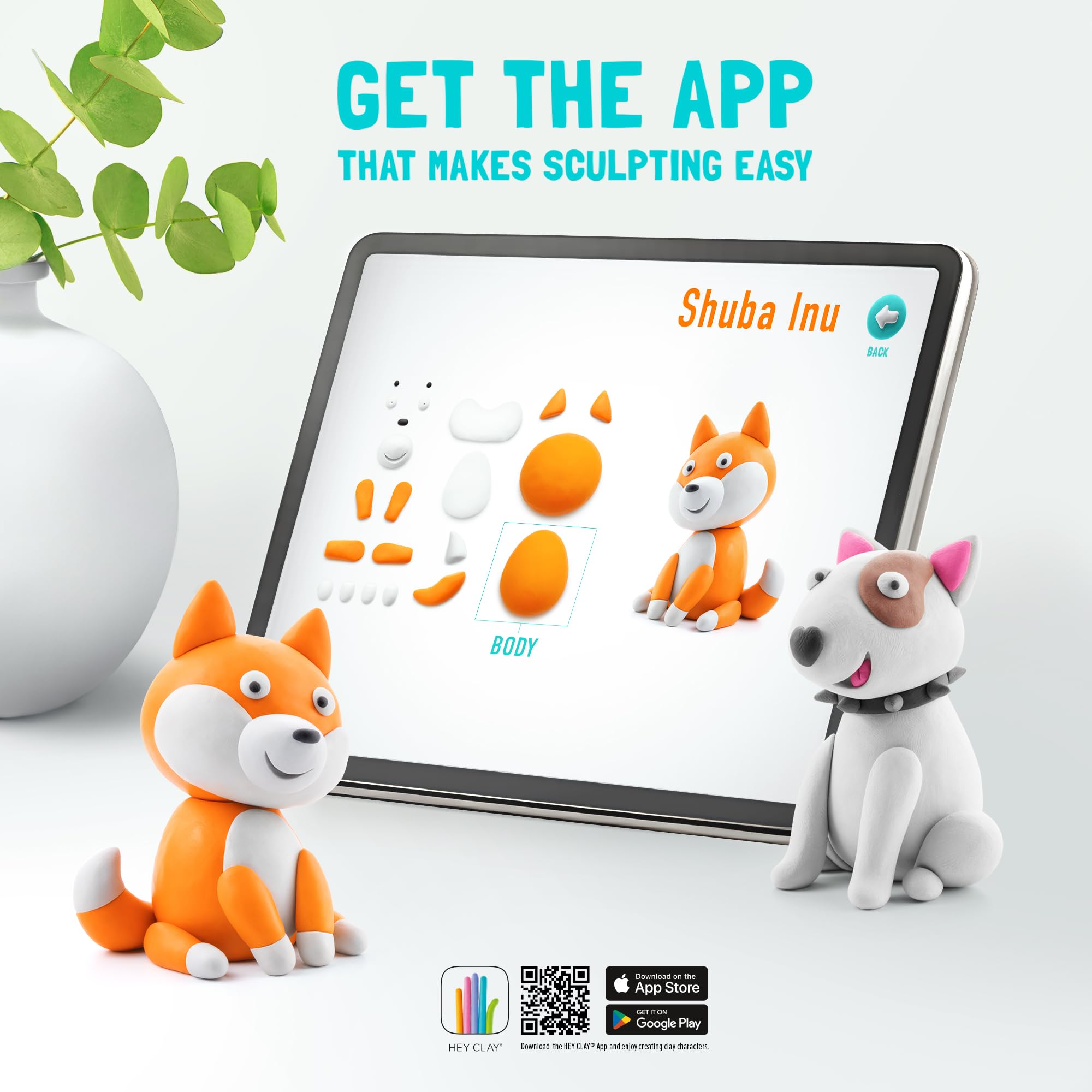 Hey Clay Dog Story - Air-Dry Modeling Clay for Kids with Interactive App - Ages 3+ 12