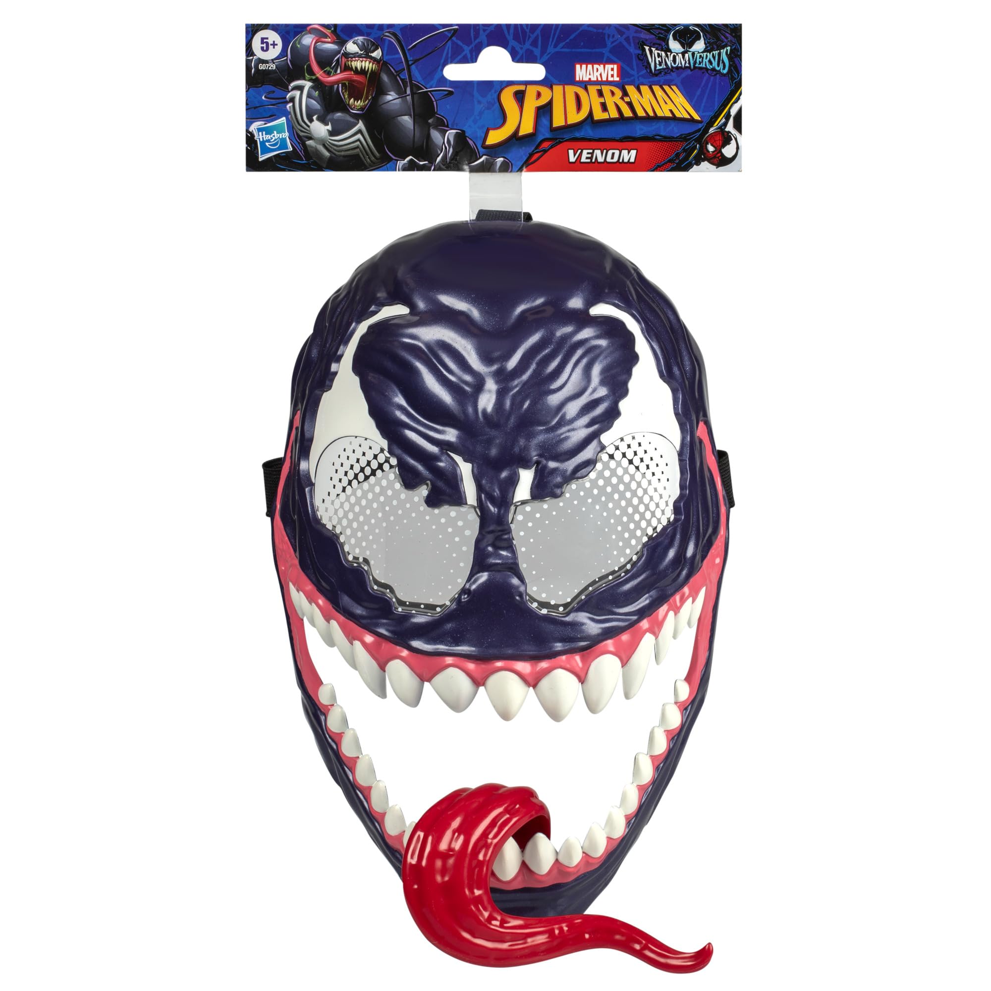 Marvel Venom Roleplay Mask - Creepy Movable Tongue Feature | Ages 5+ | Unisex 2
