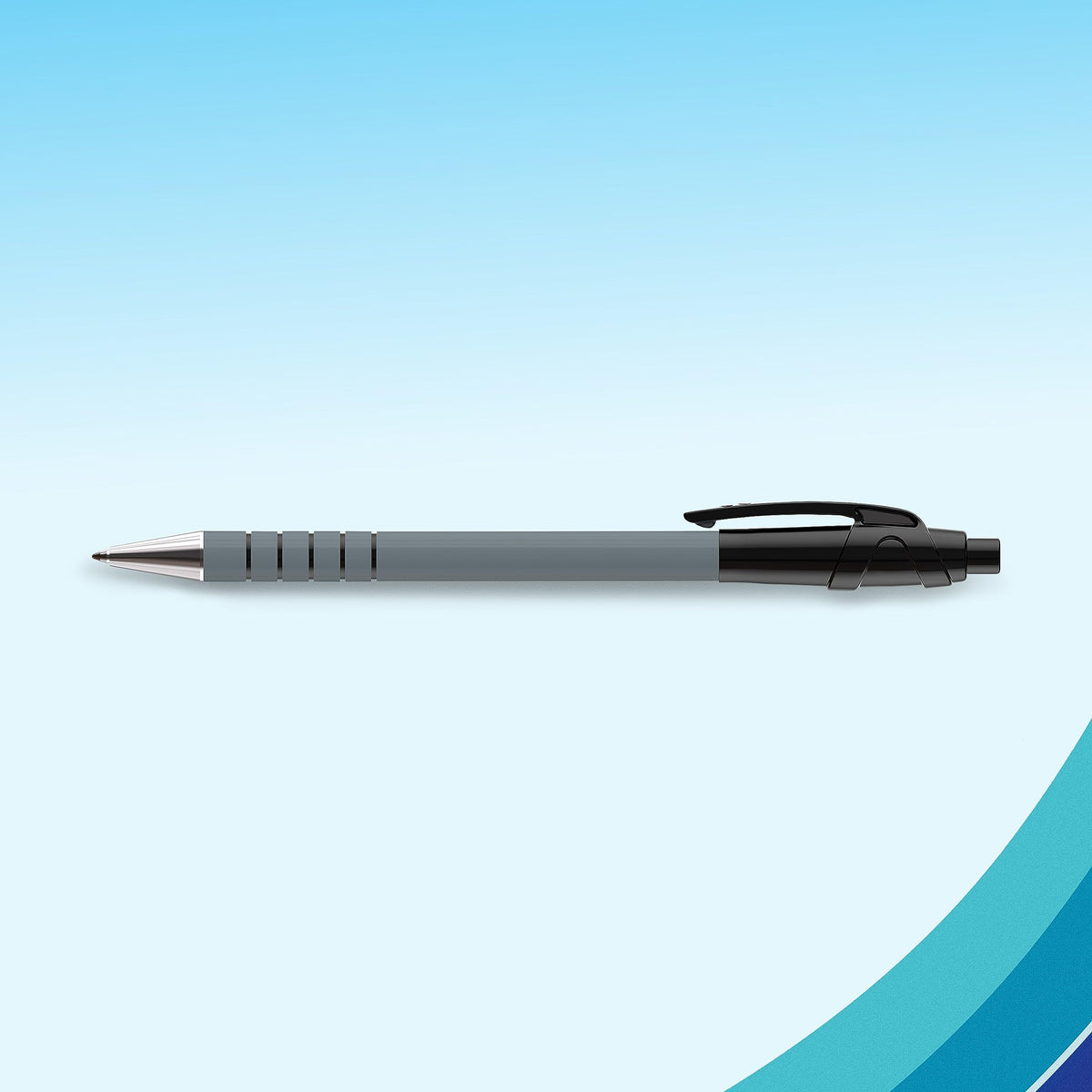 Paper Mate FlexGrip Ultra Retractable Ballpoint Pens - Medium Point (1.0mm), Assorted Colors, 4 Count