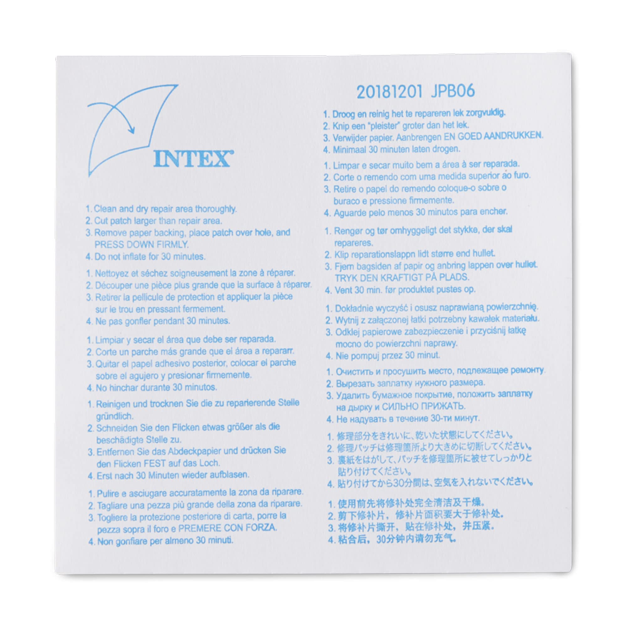 Intex Repair Patches - Waterproof Seal for Garden & Swimming Pools | Pack of 6 | Polyester 3