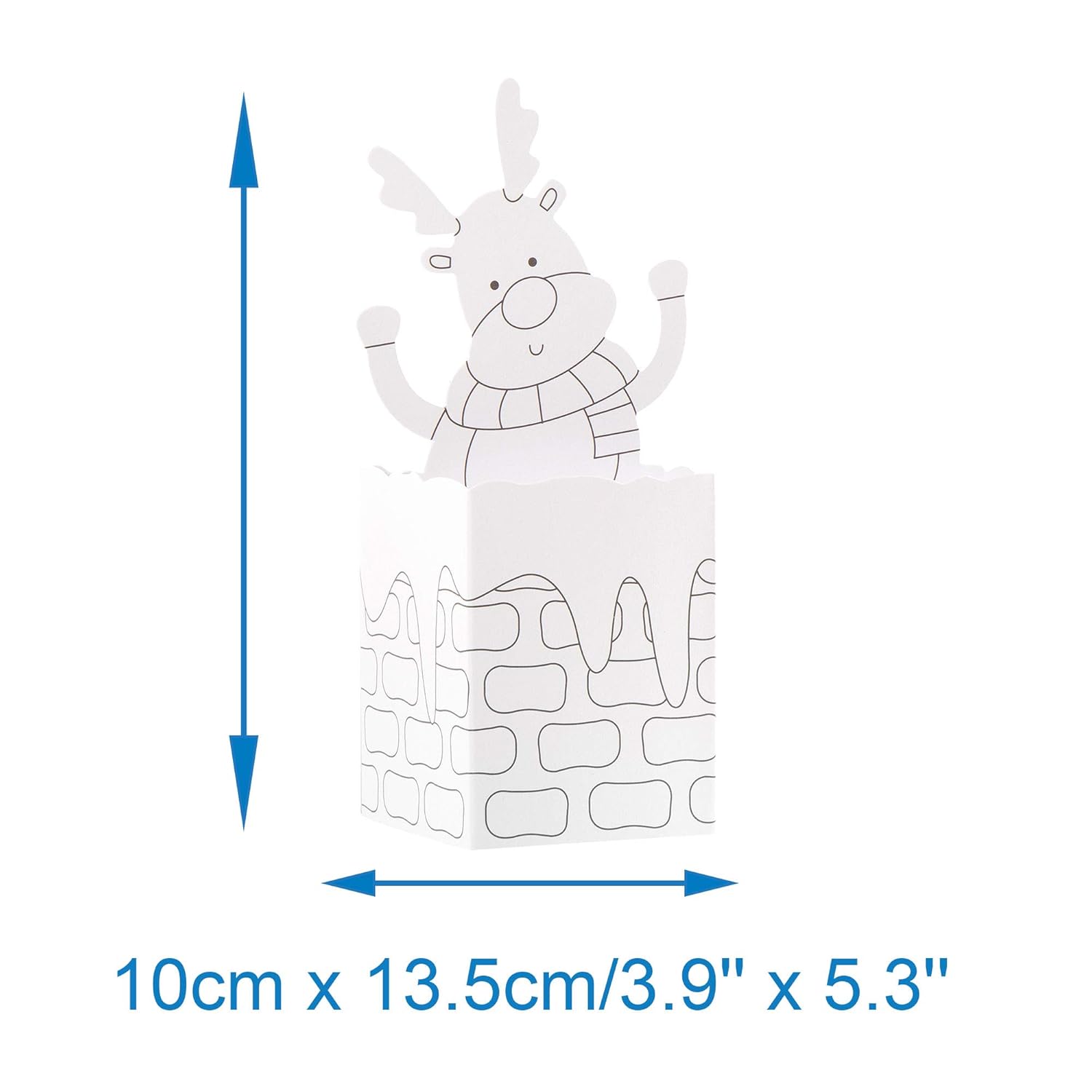 Baker Ross AR850 Chimney Pop-Up Colour in Cards - 3D Christmas Craft Kit for Kids 2