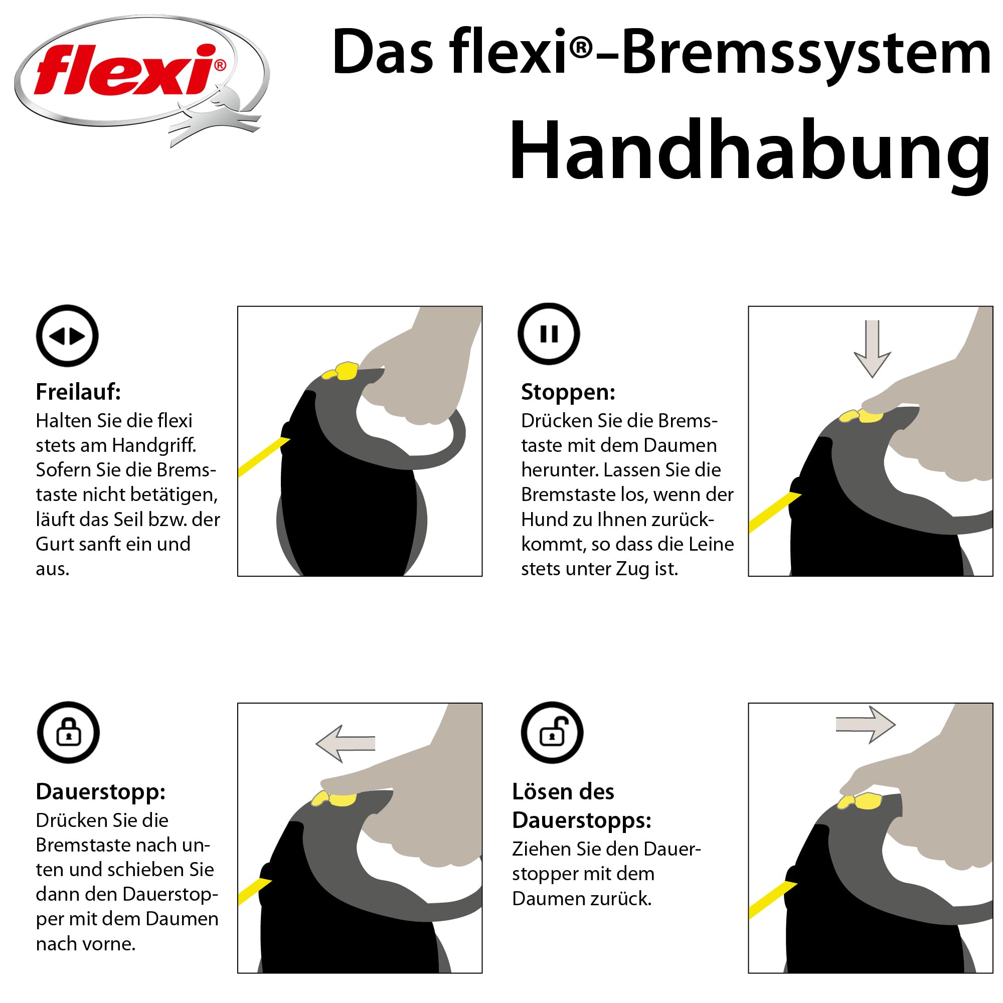 flexi Giant Black Edition Belt Retractable Dog Lead - 8m, Up to 50kg 7