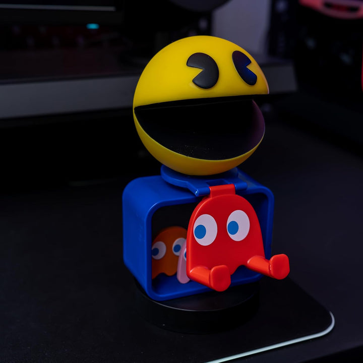 Cable Guys - Bandai Pac-Man Gaming Accessories Holder & Phone Holder for Most Co