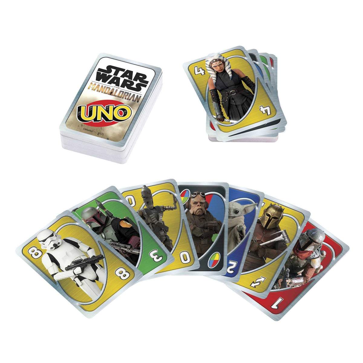 UNO Star Wars The Mandalorian Card Game - 2-10 Players, Ages 7+