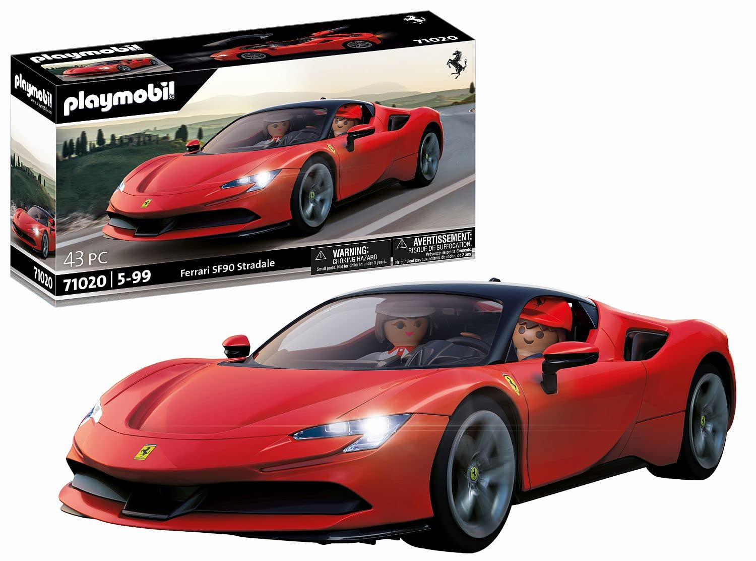 Playmobil Ferrari SF90 Stradale Supercar Playset | 43 Pieces | Ages 5+ 1