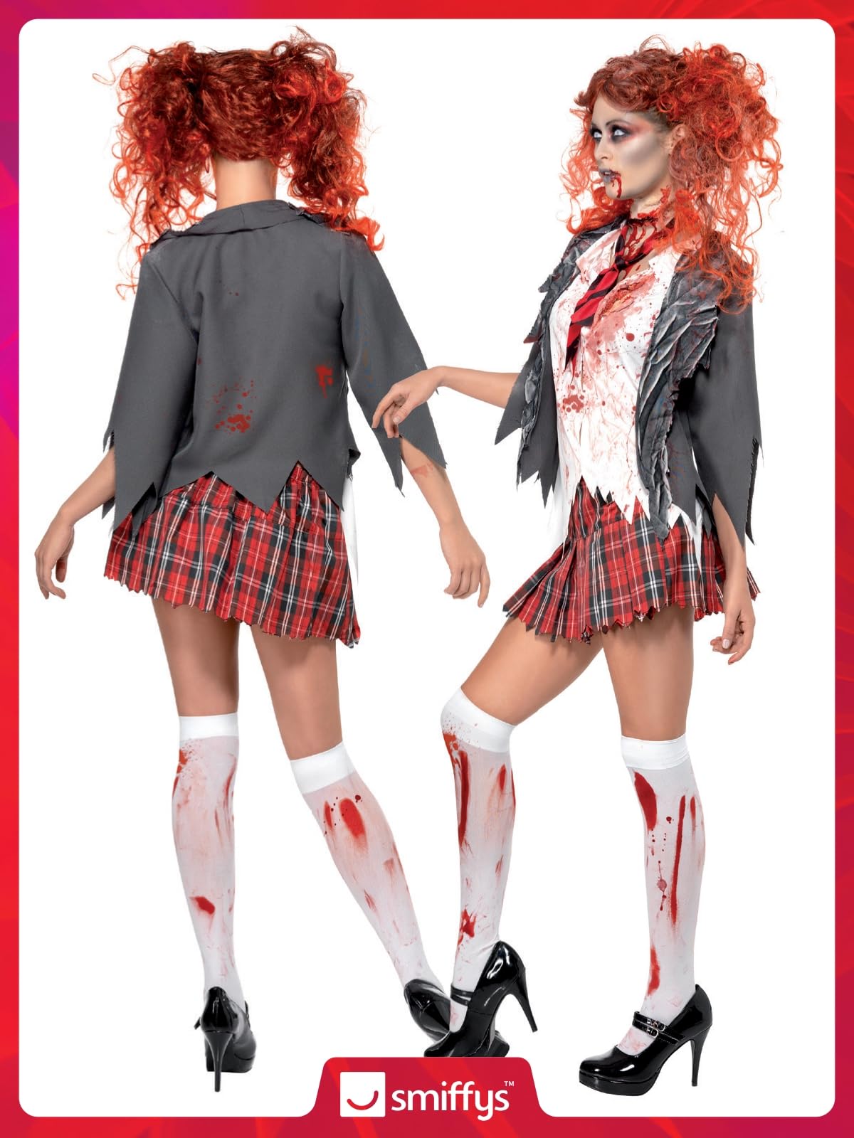 Smiffys High School Horror Zombie School Girl Costume - Size 12-14 7