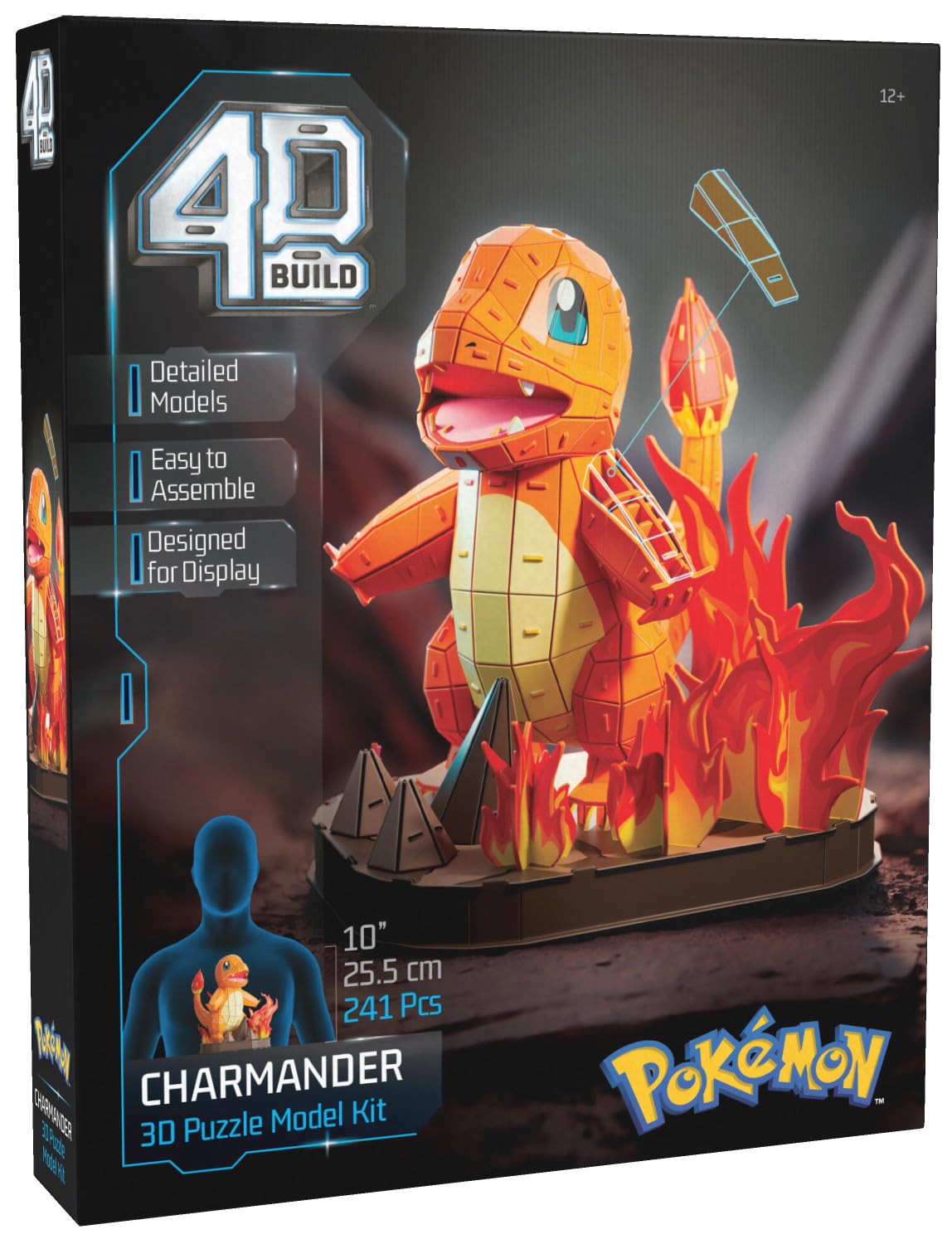 4D Build Pokémon Charmander 3D Model Kit | 241 Pieces | Ages 12-99 1