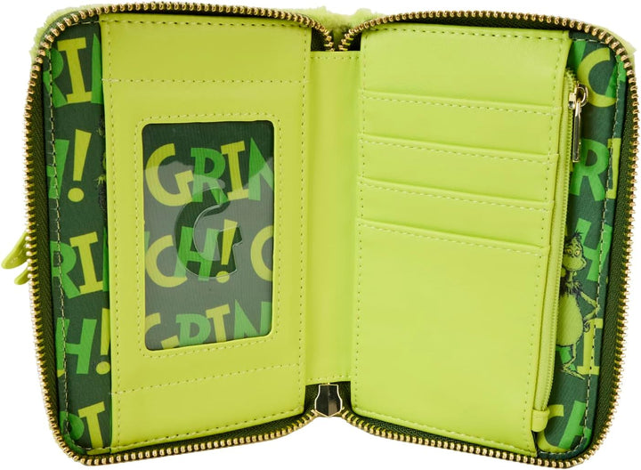 Loungefly Dr. Seuss How the Grinch Stole Christmas Plush Zip Around Wallet (DSSWA0024)