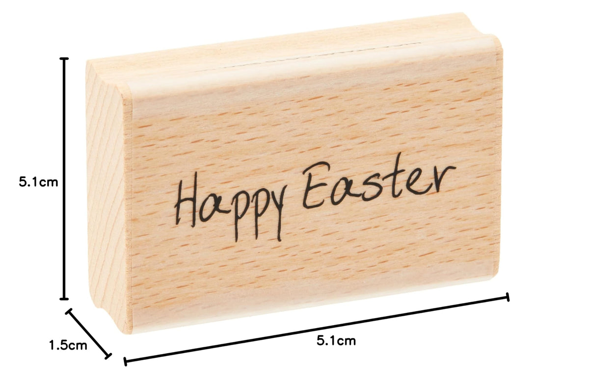 Art Stamps Scribbled Happy Easter Stamp - Black, 5.1 x 1.5 cm