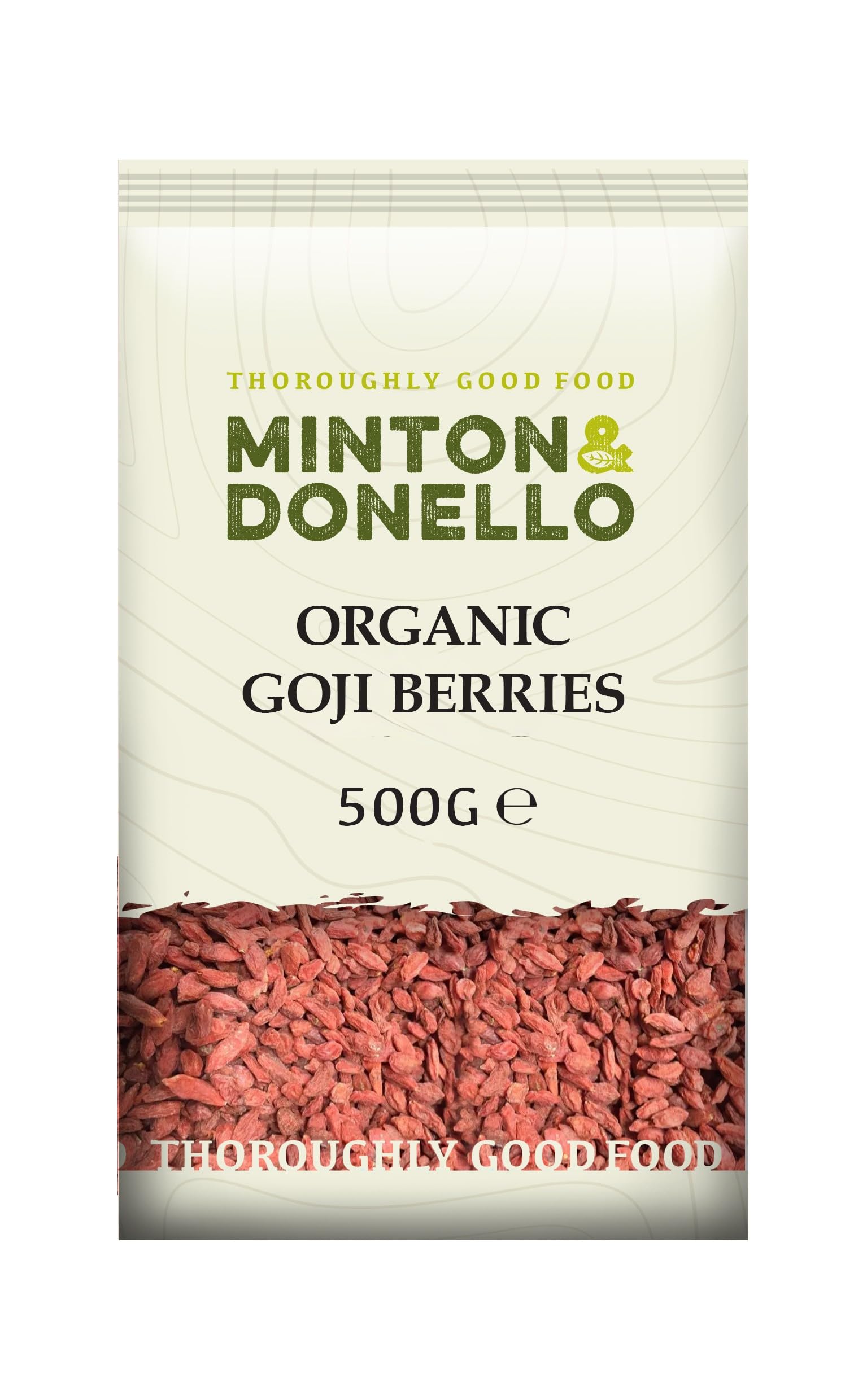 Minton & Donello Organic Goji Berries 500g - Natural Superfood High in Antioxidants & Vitamins 2